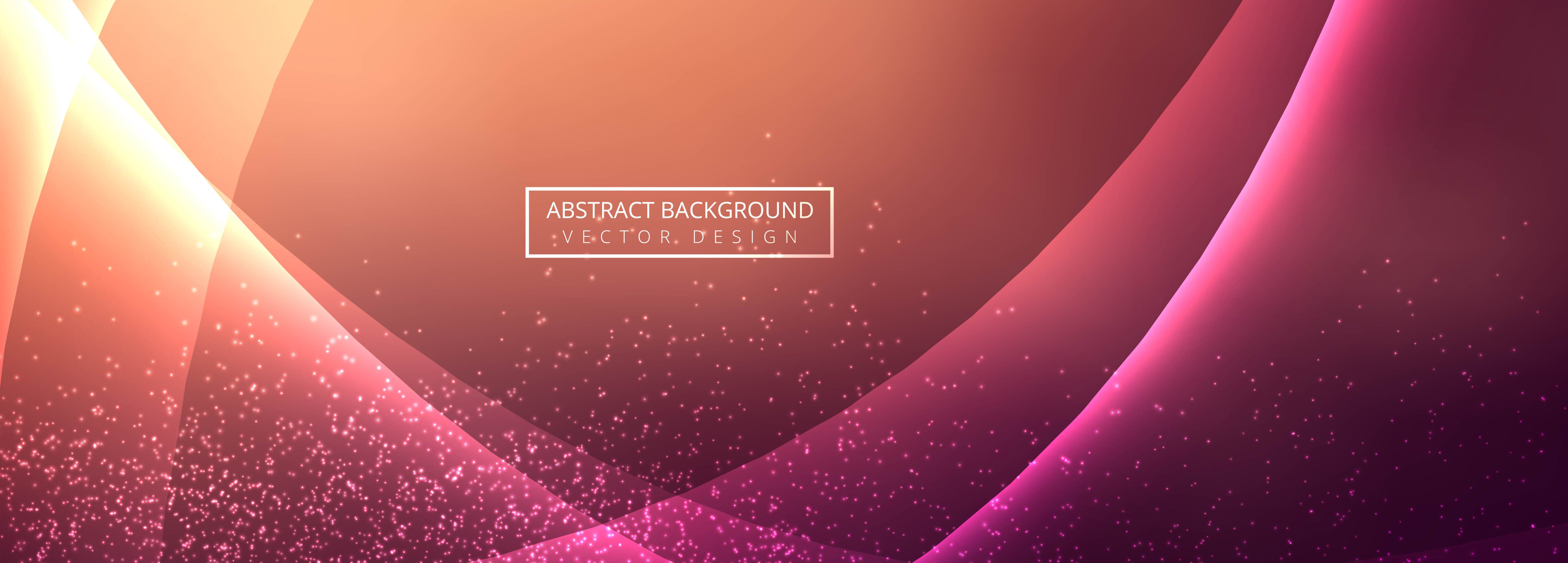 Abstract colorful shiny wave banner vector Free Vector