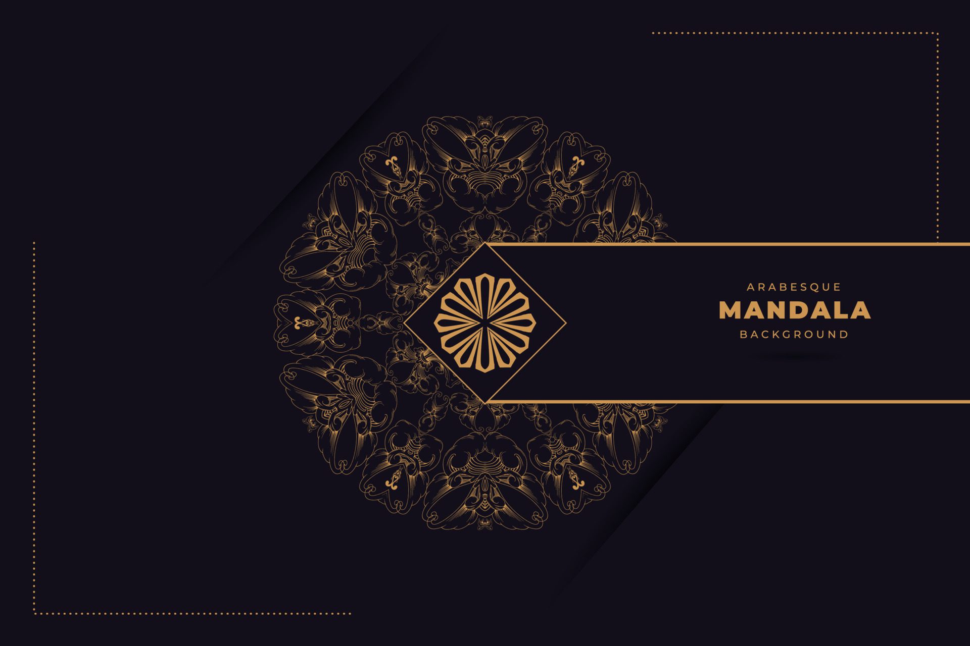 mandala with a luxury abstract background. Decorative mandala design for cards, covers, posters, print, banners, brochures, invitation card Free Vector and Free SVG