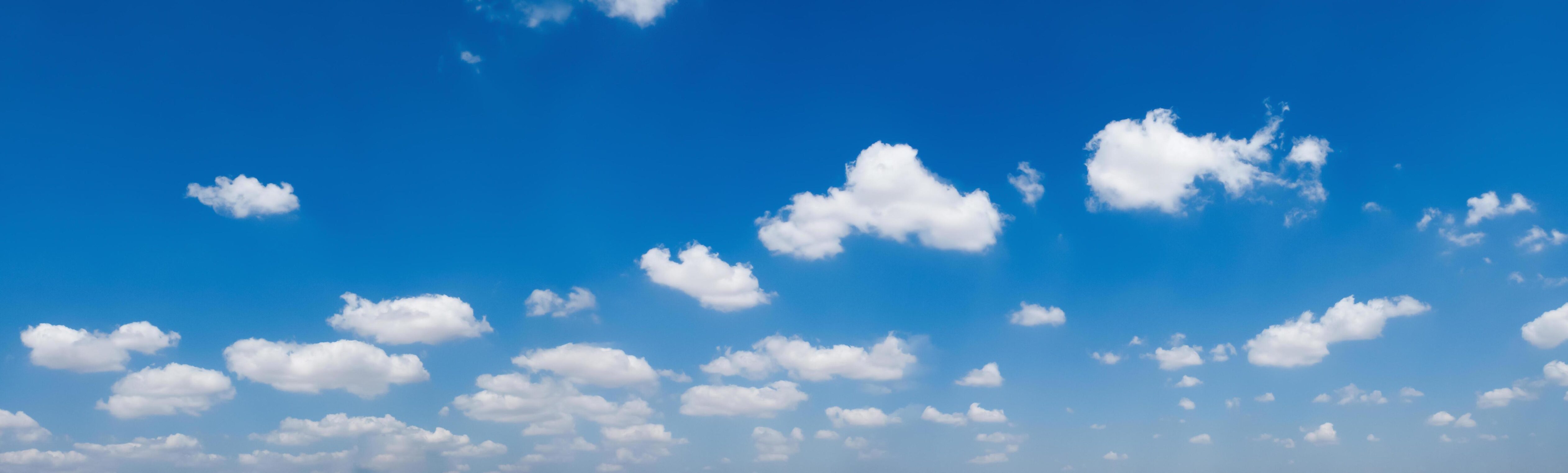 panorama blue sky with white cloud background nature view Stock Free