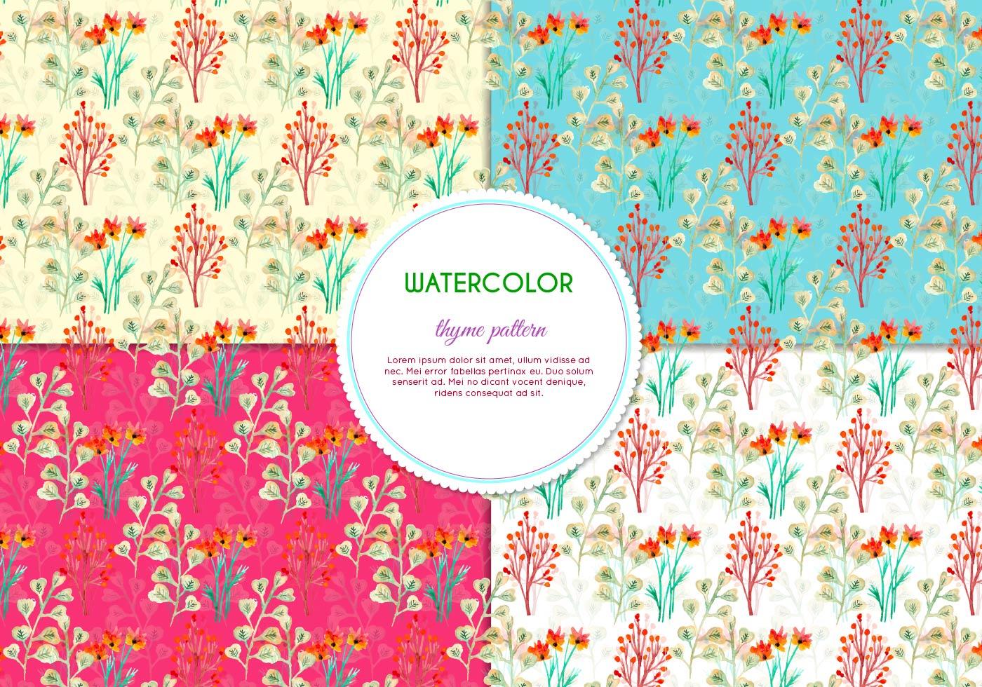 Painted Flower Pattern Pack Stock Free and Free SVG