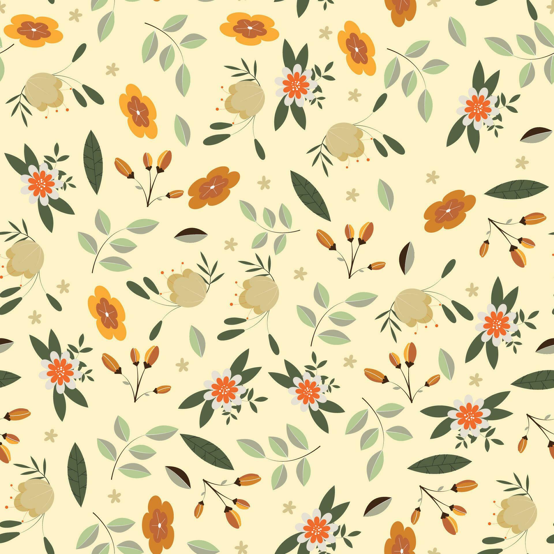 Abstract flower pattern background. Vector illustration. Stock Free