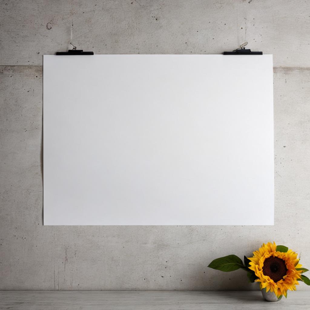 Blank poster board by by @ai_generated