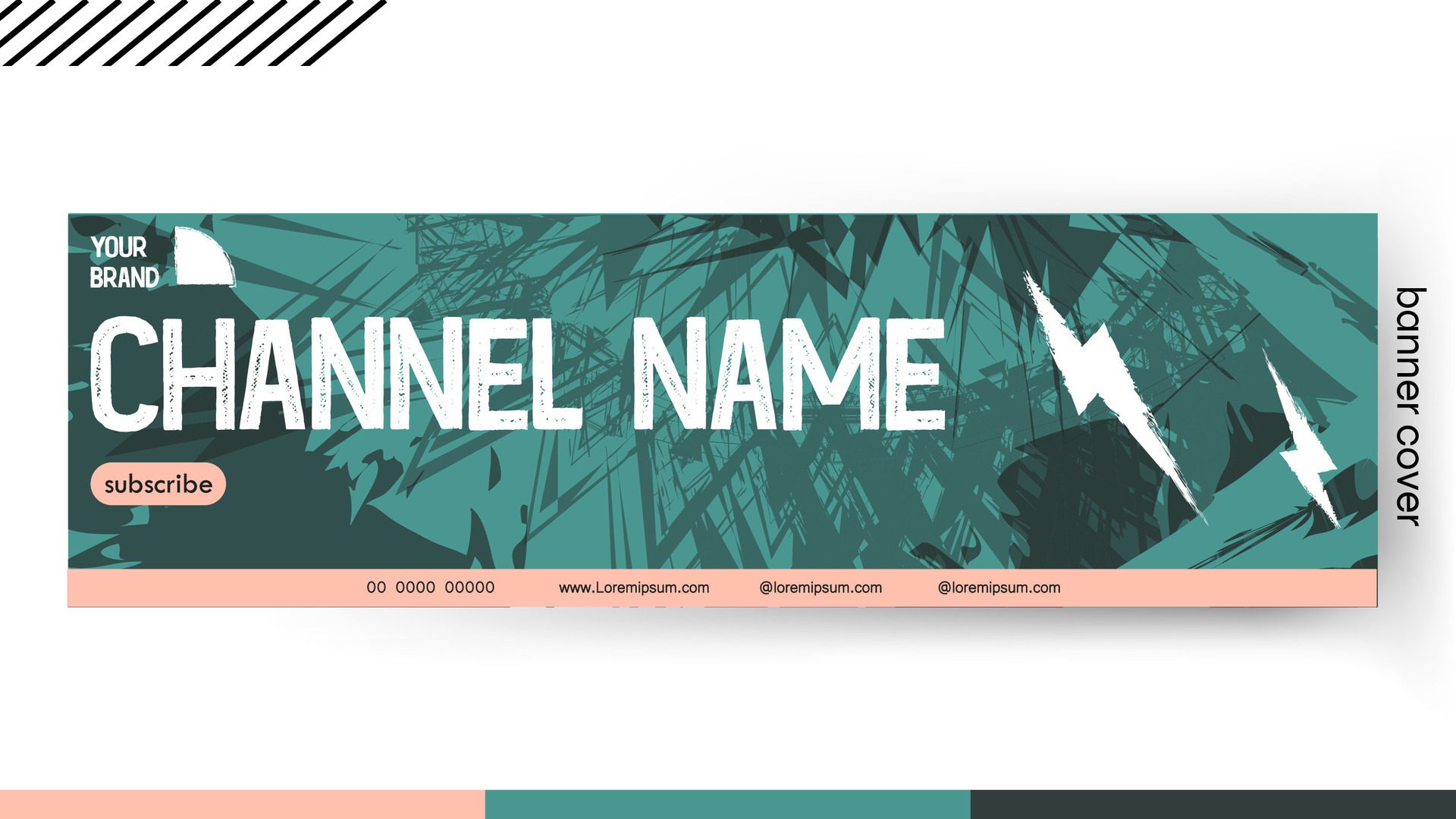 Cover banner Template gradient tosca color style Blue Grunge design, Design a creative graphic banner for a web application. Free Vector