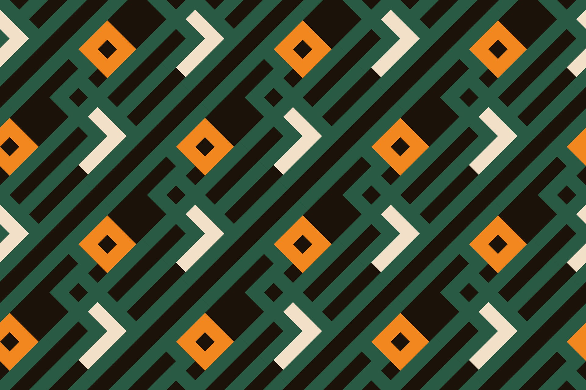 a colorful pattern with a yellow and green design Free Vector