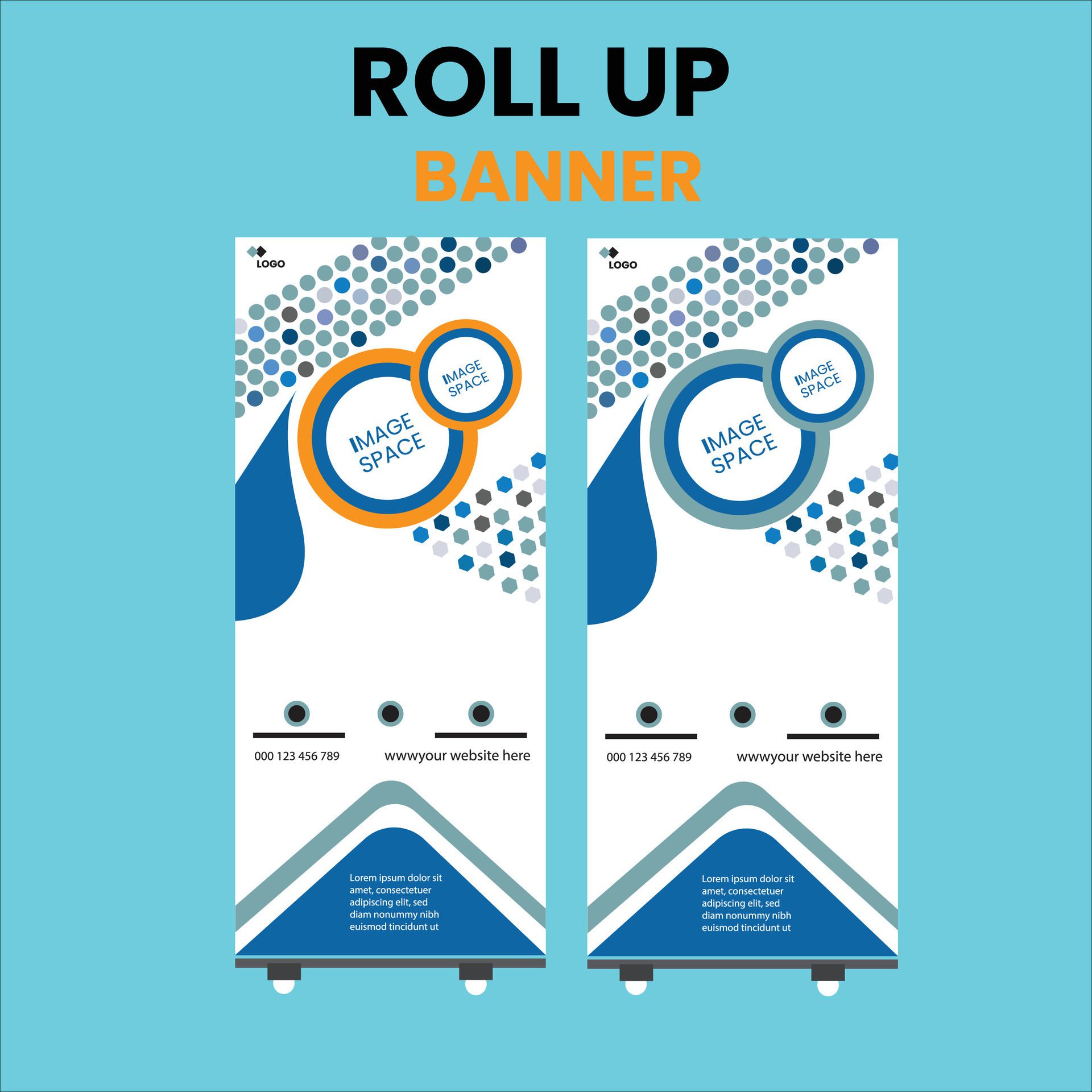 roll up banner Free Vector