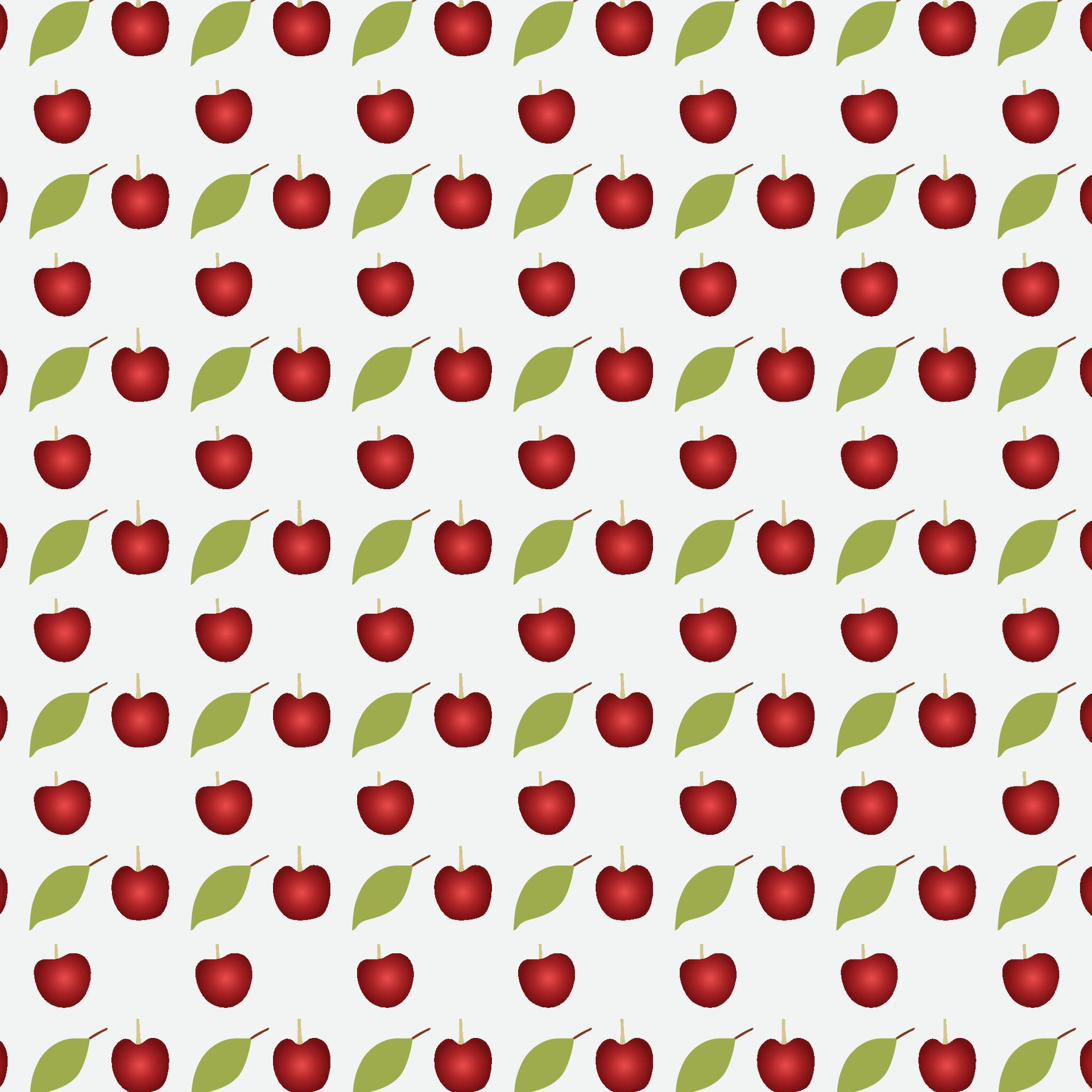 Apple fruit pattern illustration Free Vector