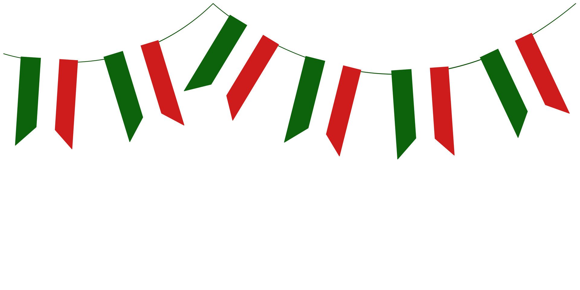 Cinco de Mayo colored flags garland. bunting pennants colorful flag. panoramic decorative element for greeting card, poster, banner Free Vector
