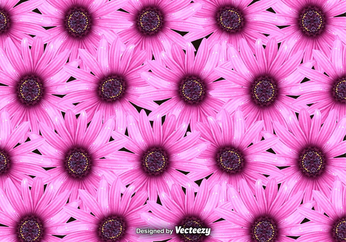 Vector Pink Flowers Background Stock Free