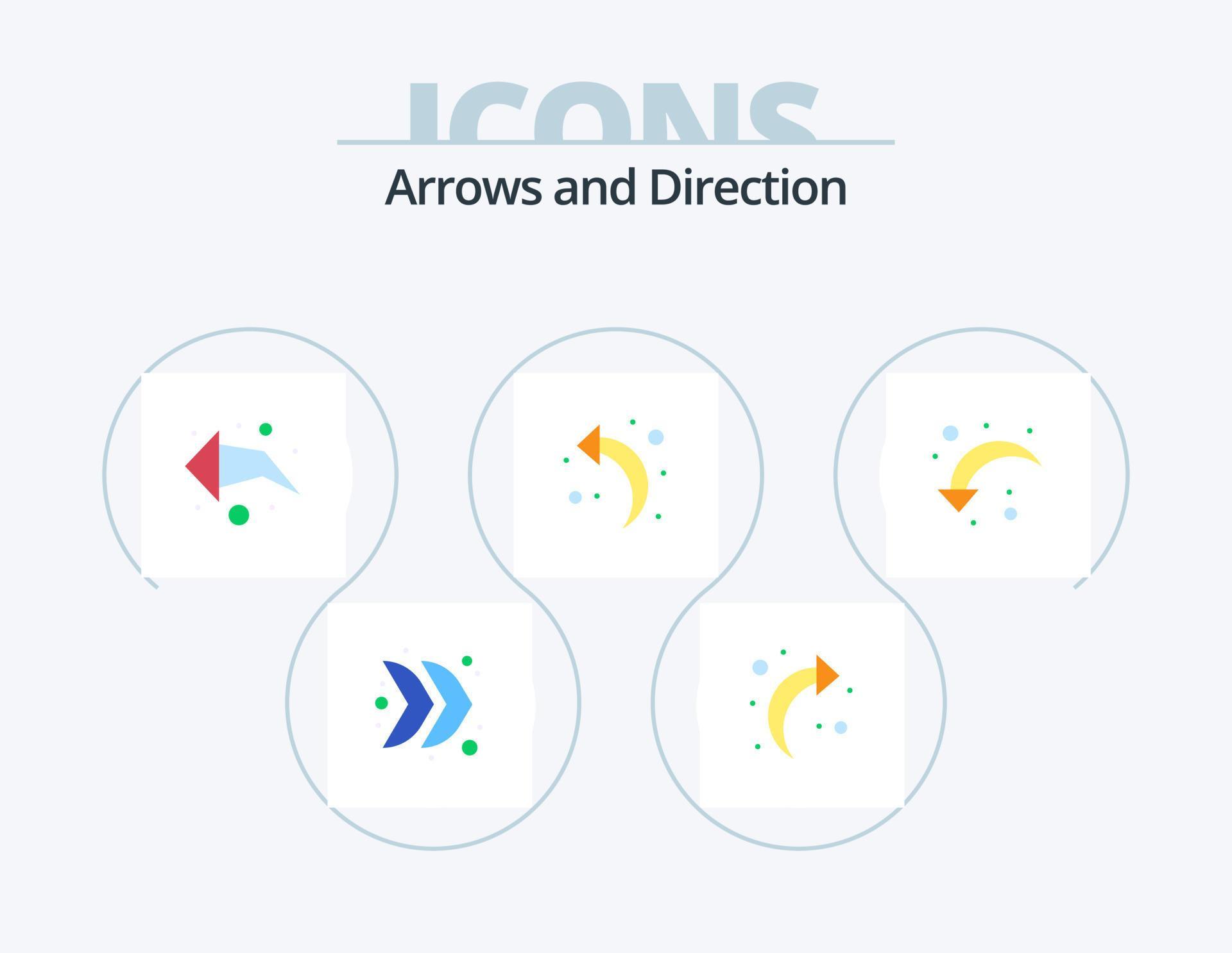 Arrow Flat Icon Pack 5 Icon Design. . right arrow. left. reload. left arrow Stock Free