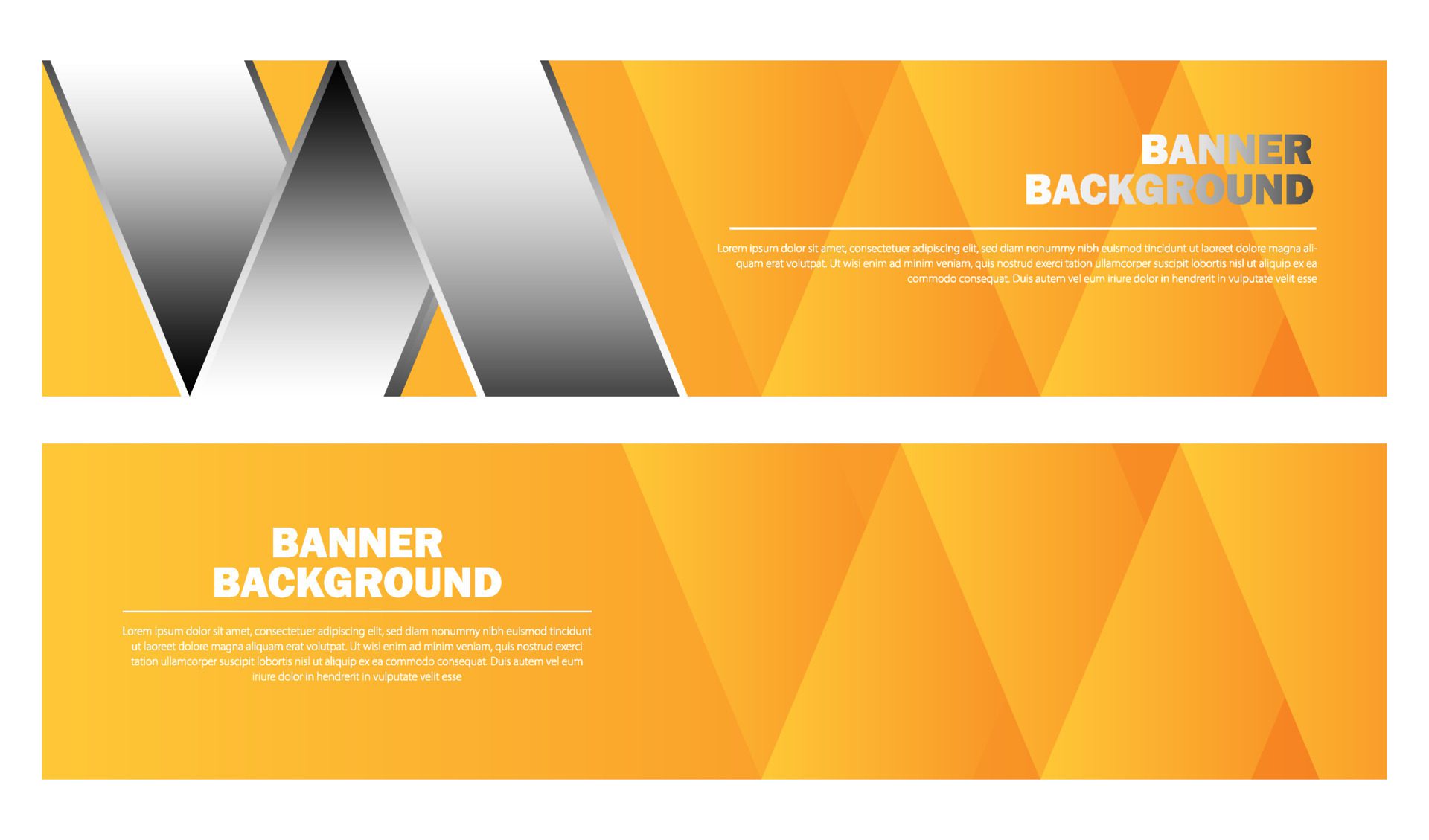 Orange Abstract Background Headers Free Vector