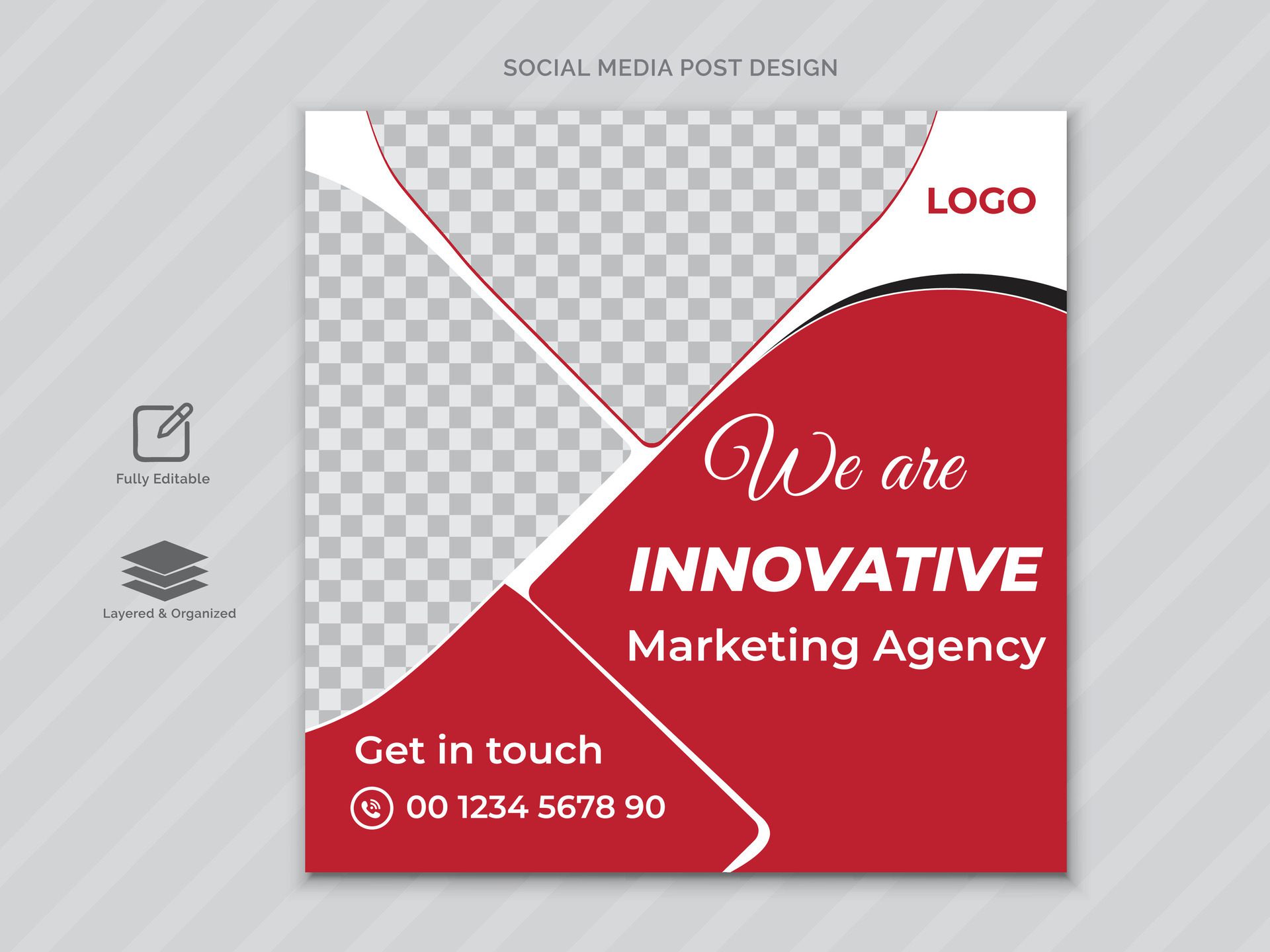 Creative Social media post design template design or web banner design Free Vector