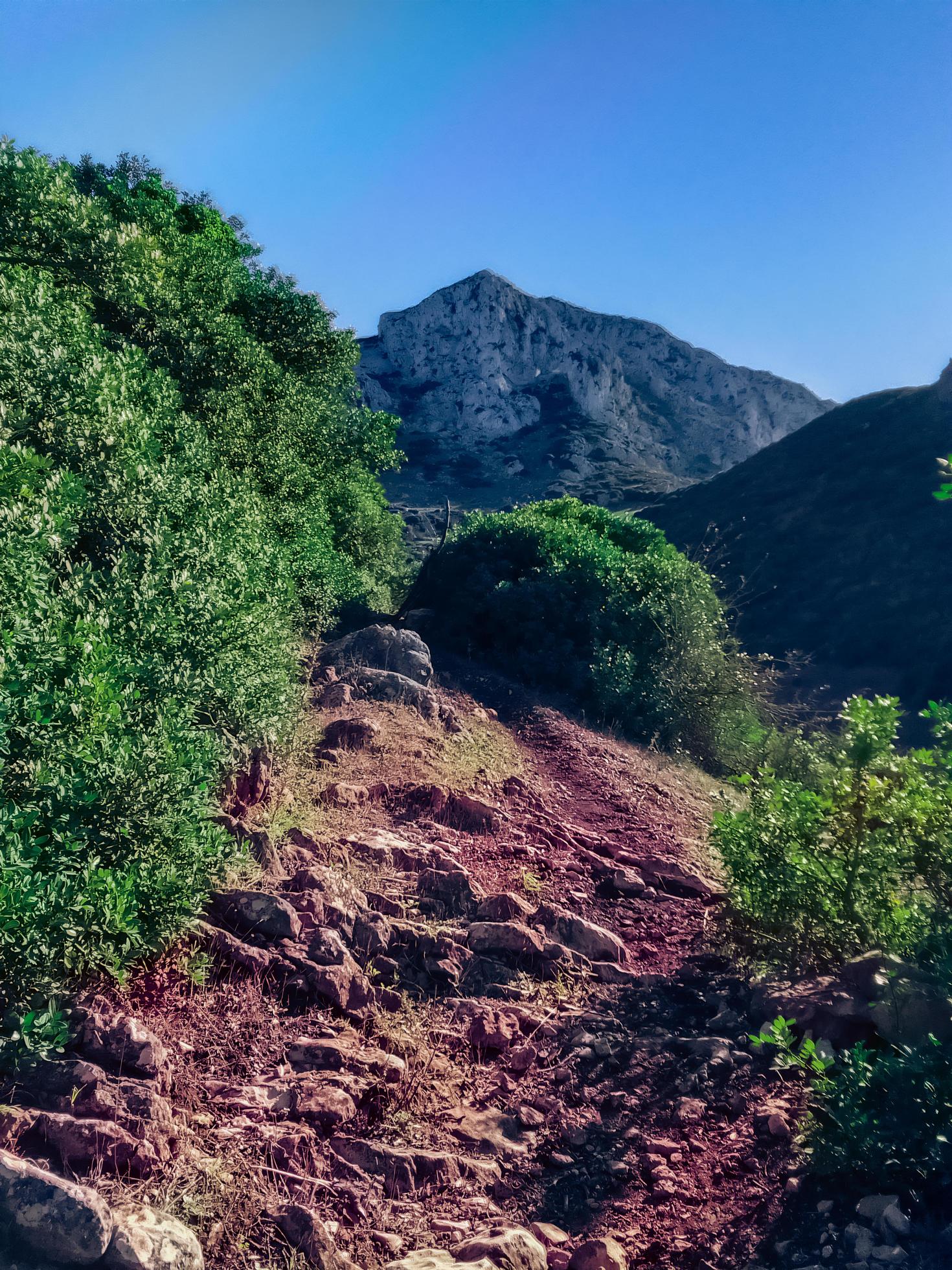 Explore the awe-inspiring mountain pass near the summit, a breathtaking journey into the heart of natural grandeur and rugged beauty Stock Free