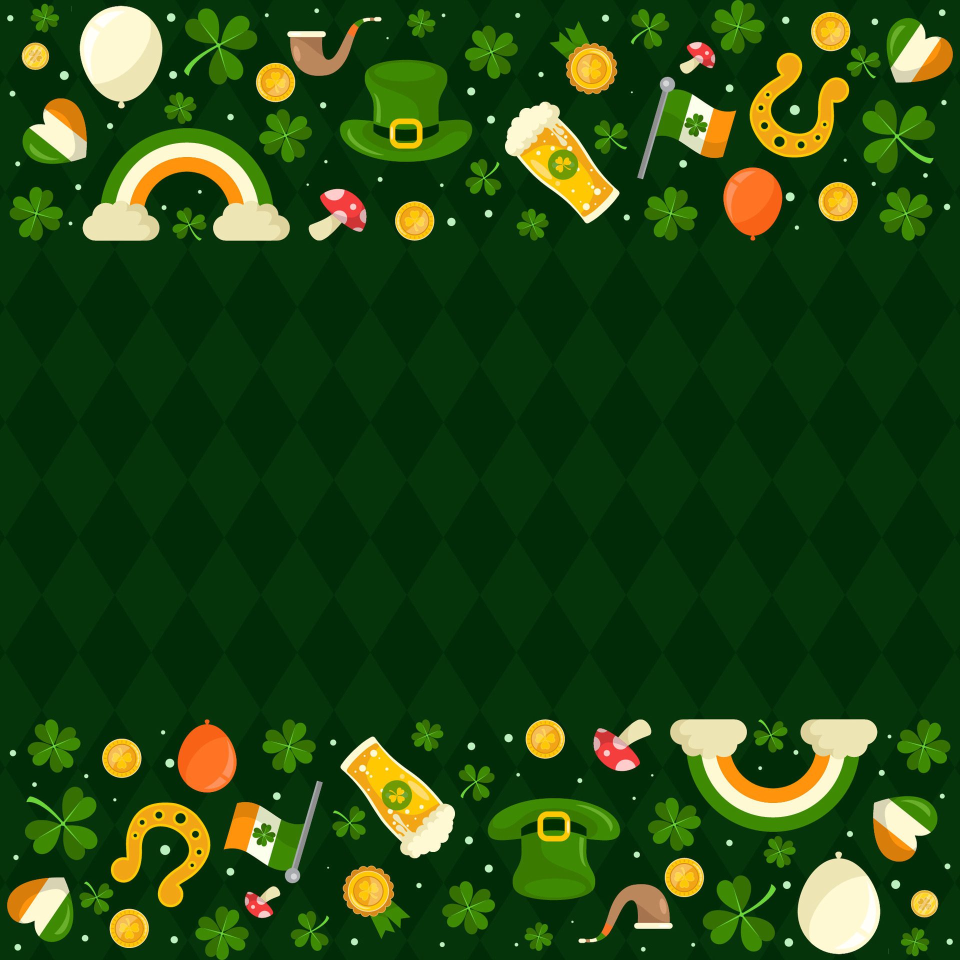 saint patrick day background for poster, banner, sales, flyer Free Vector