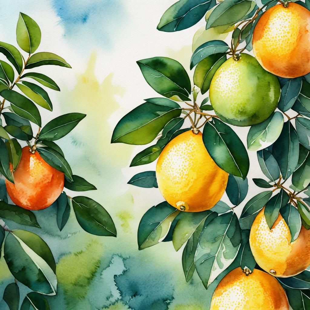 Citrus Fruits in the by @ai_generated