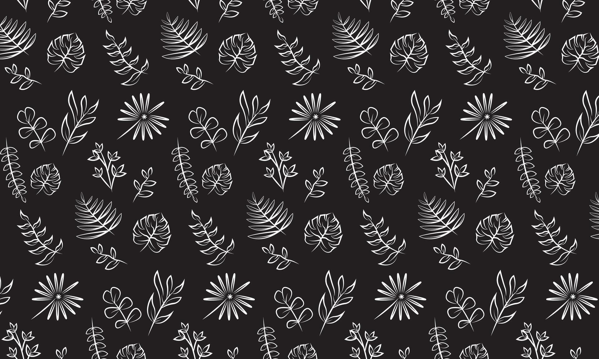 pattern with flowers with lines Stock Free