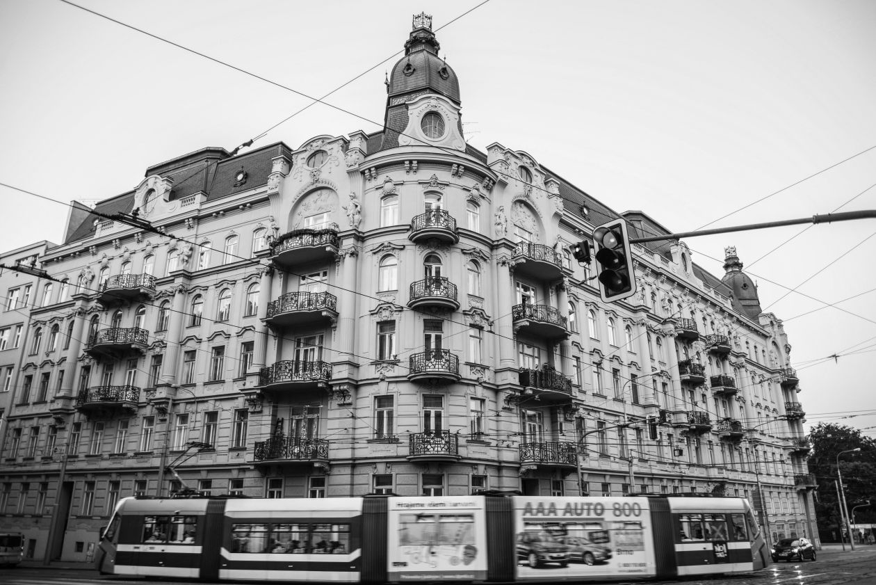 Tram passing by Stock Free