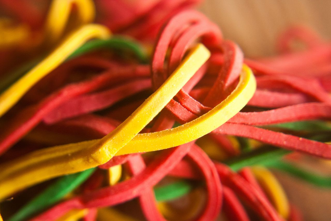 Colorful Rubber Bands Stock Free