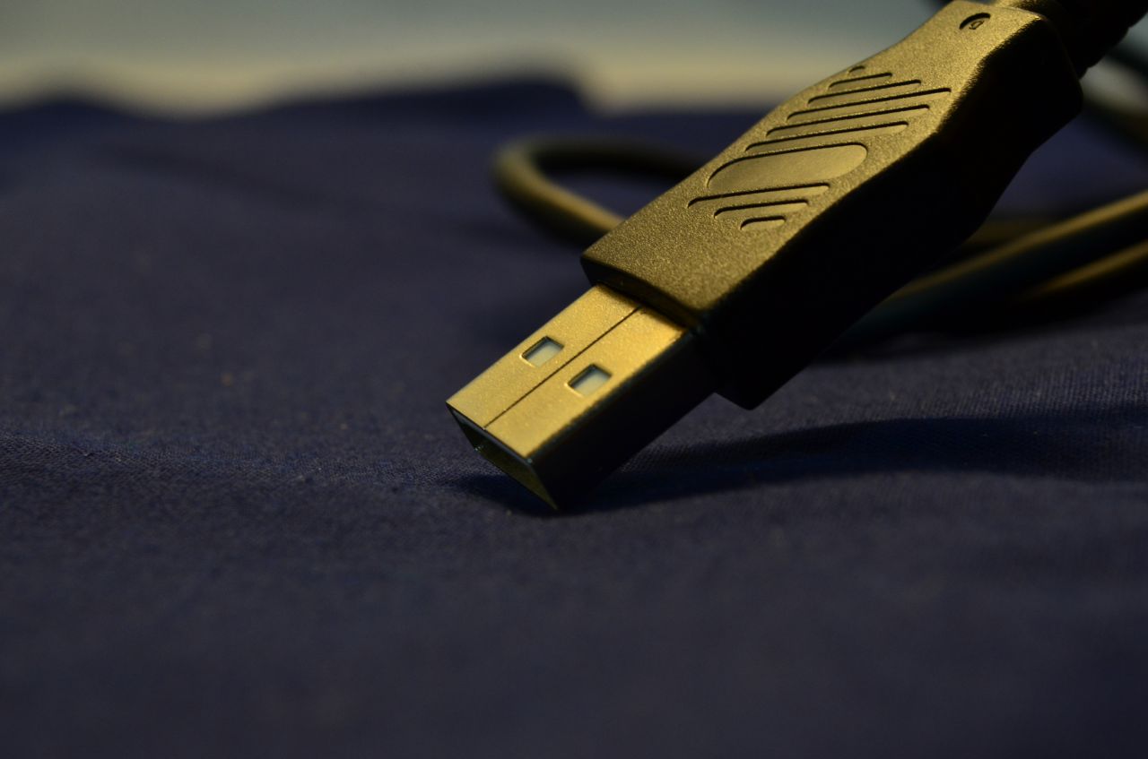 Usb Cable Shiny Stock Free