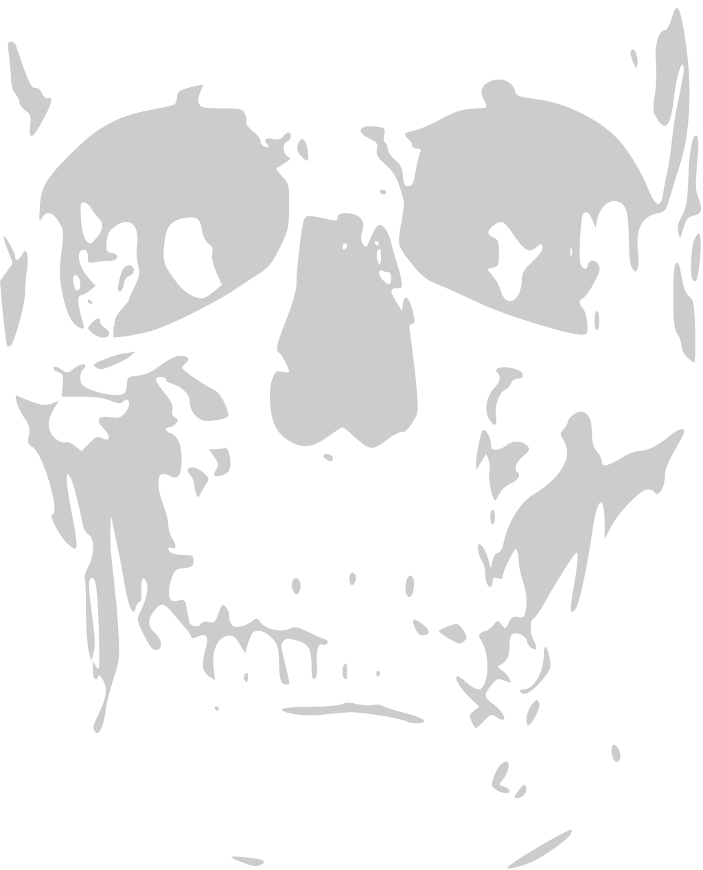 Skull grunge Free Vector and Free SVG