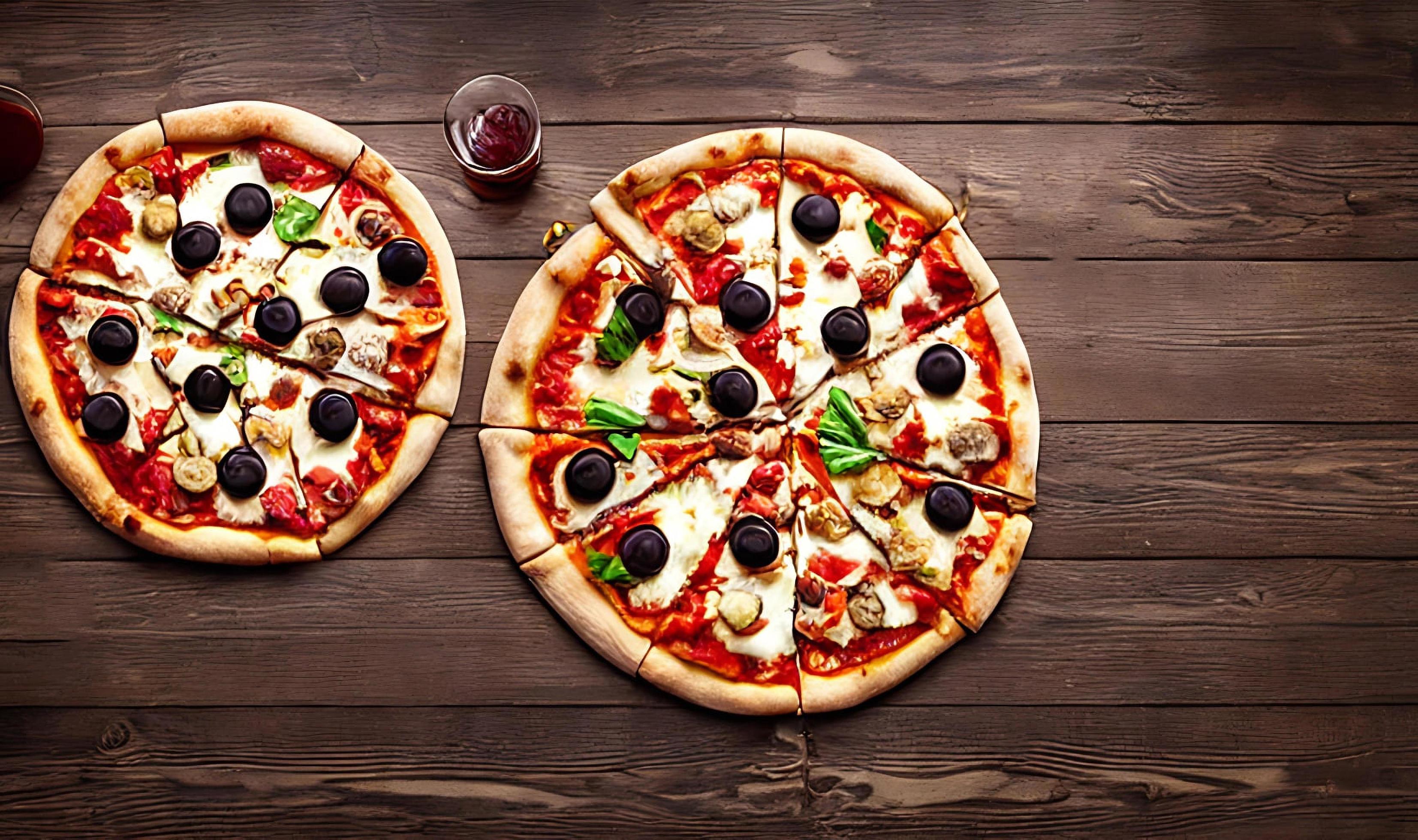 Pizza. Traditional Italian cuisine fast food. Stock Free