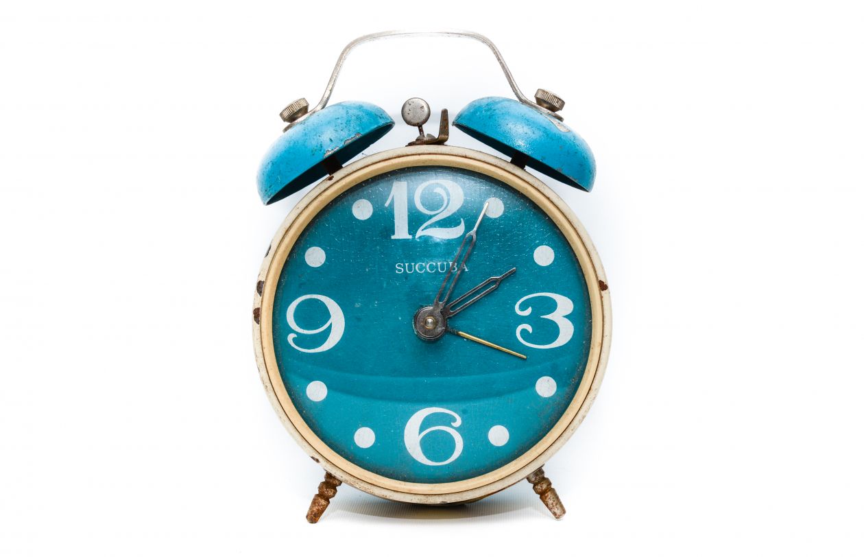 Alarm clock blue Stock Free