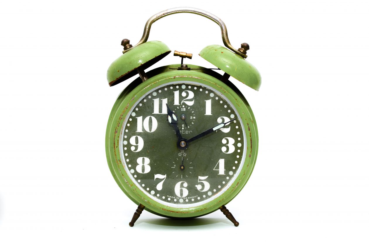 Alarm clock green Stock Free