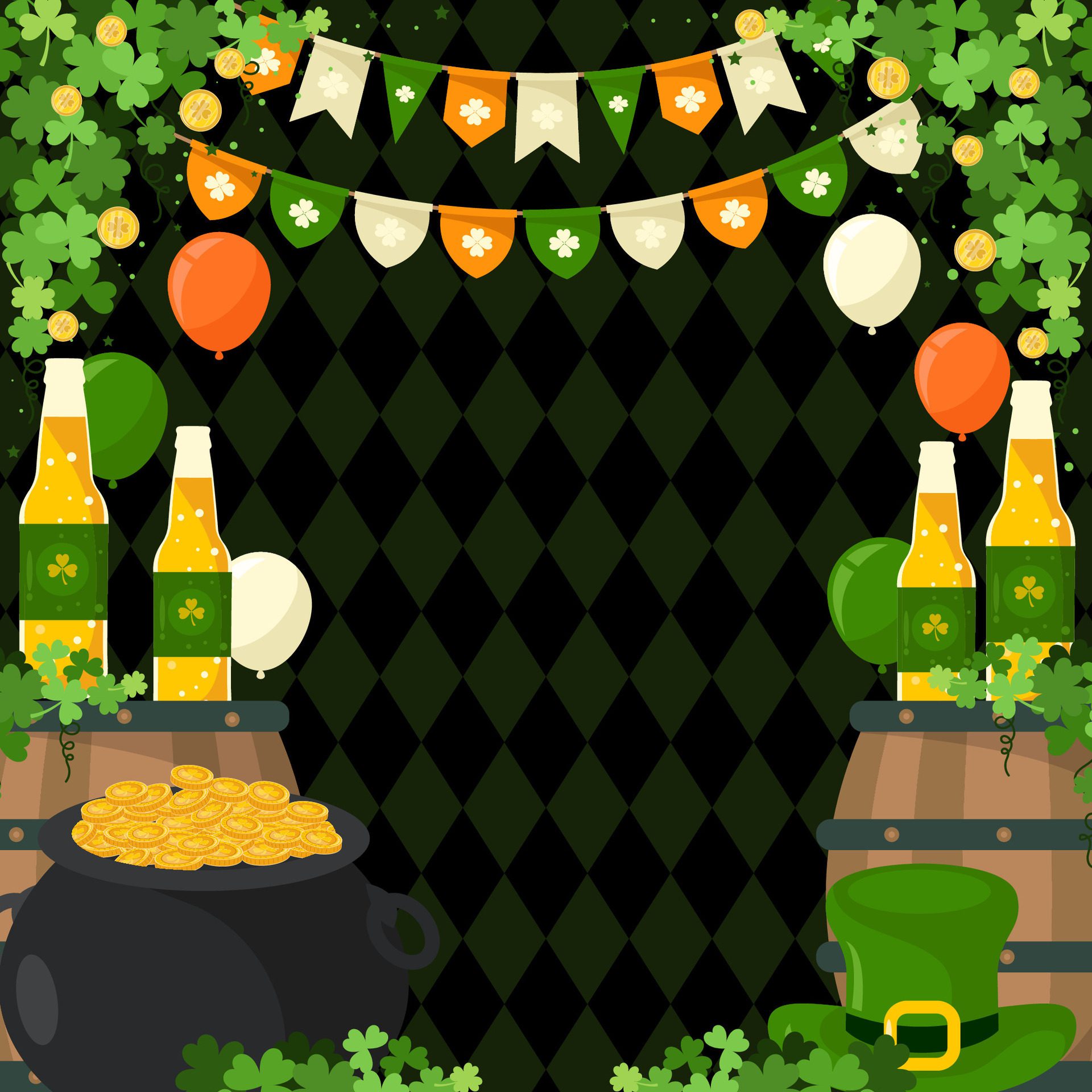 
									saint patrick day background for poster, banner, sales, flyer Free Vector