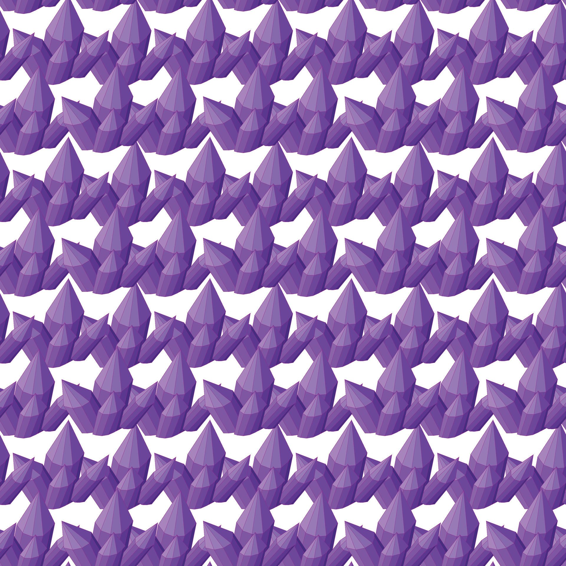 Purple crystal. Simple seamless pattern. illustration. Free Vector