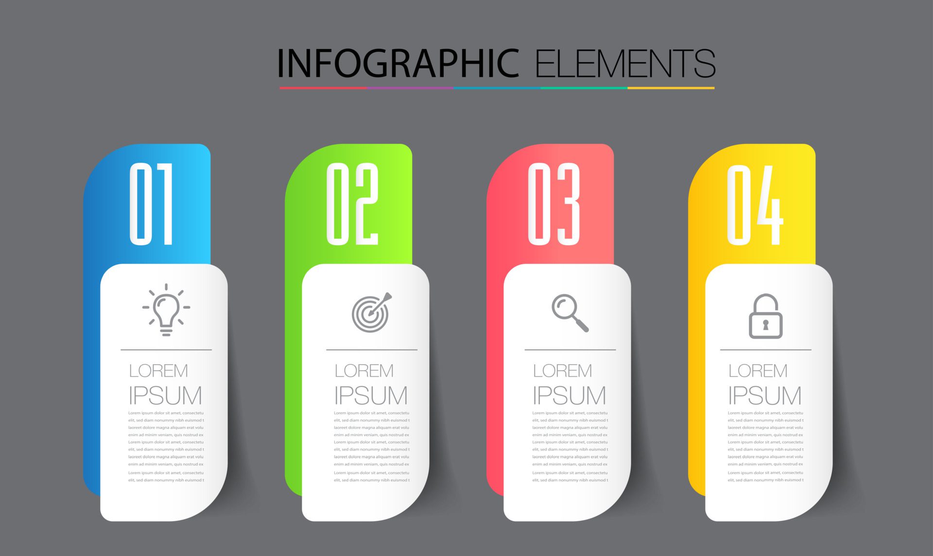 modern text box template, infographics banner Free Vector