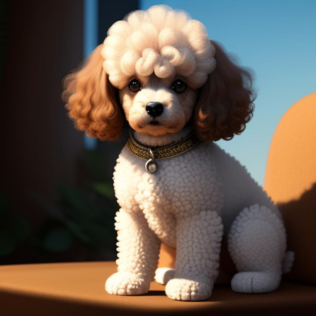 Poodle toy com raiva by @ai_generated