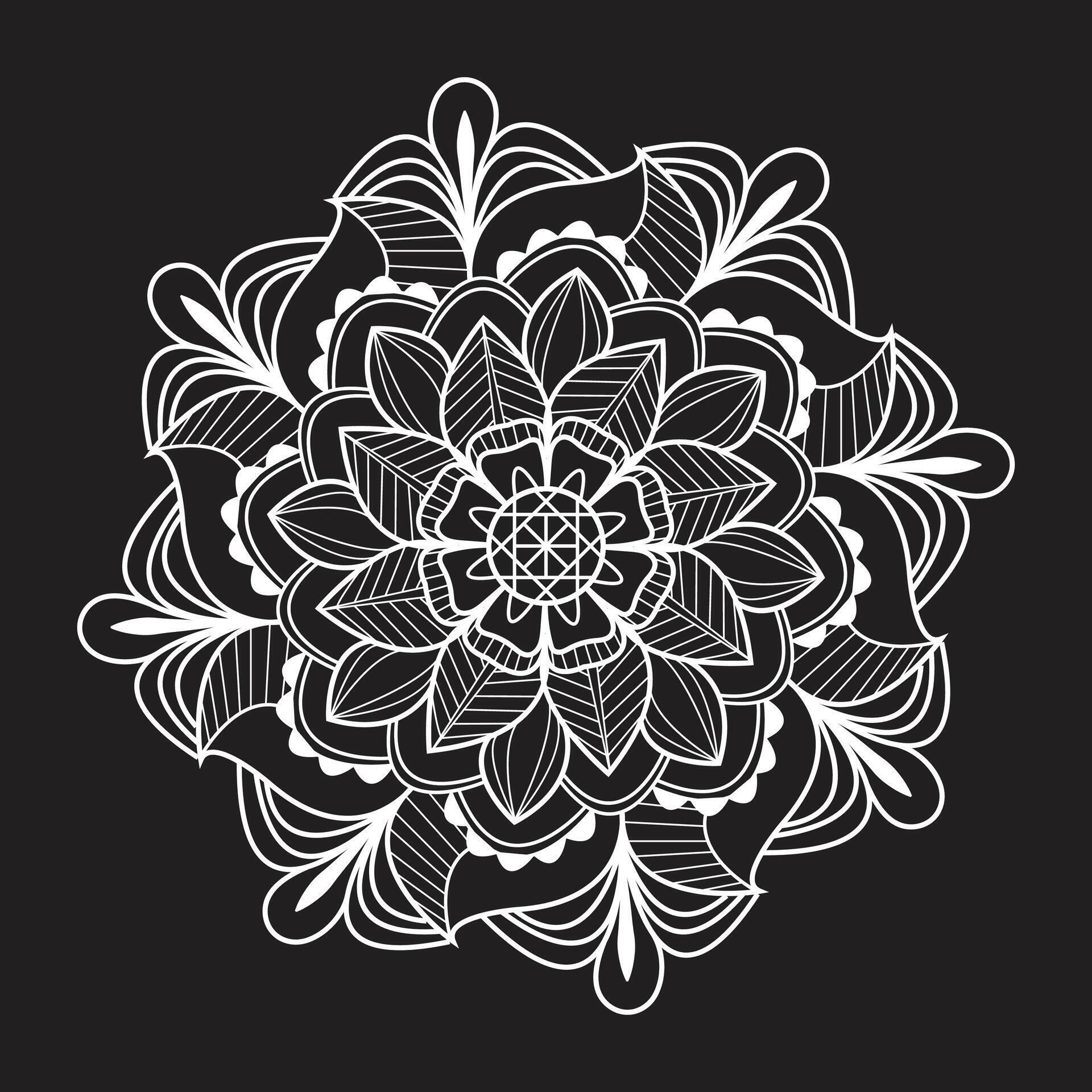 Easy creative mandala unique flower floral vector eps mandala patterns for free download Stock Free