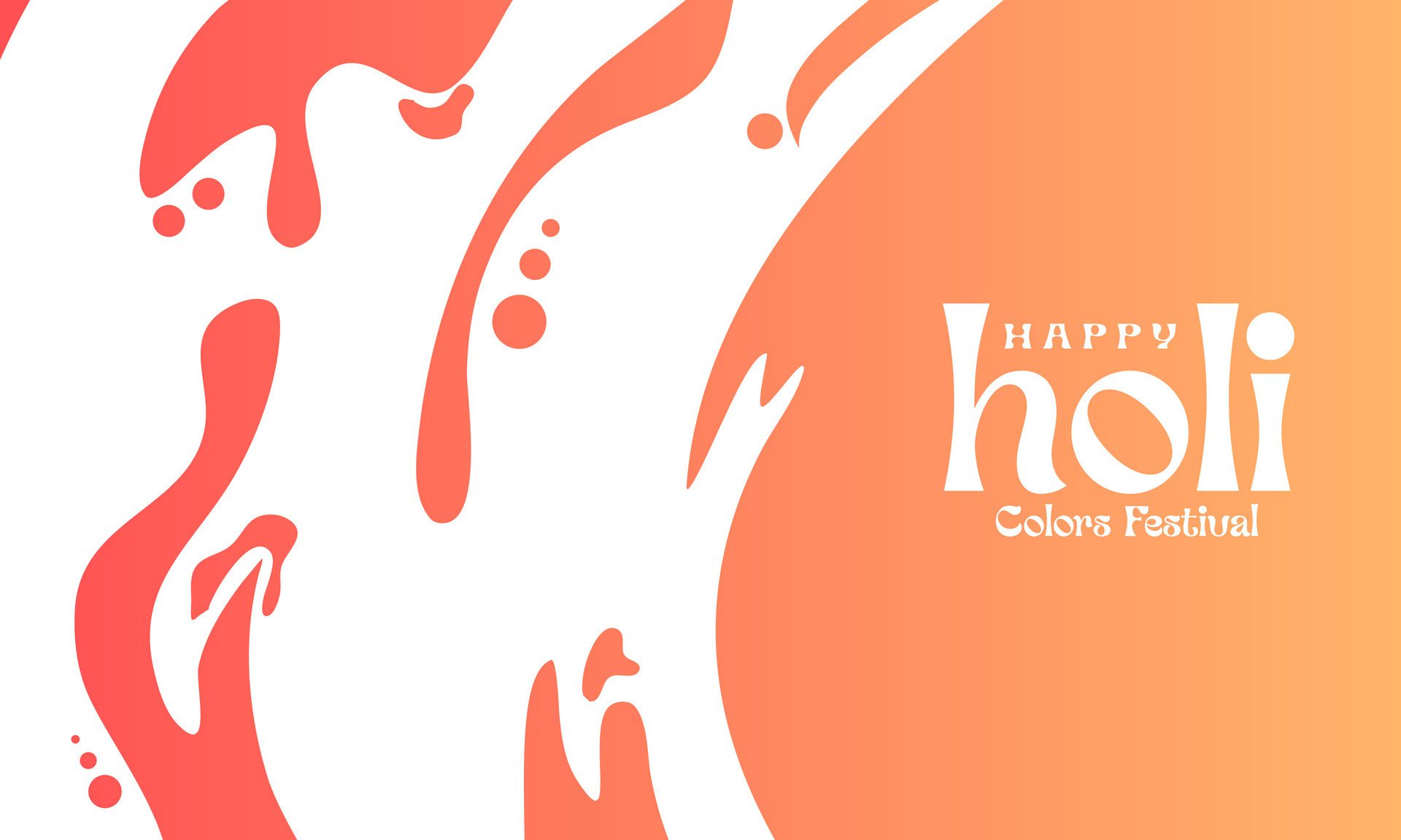 stylish happy holi colorful festival banner design Free Vector