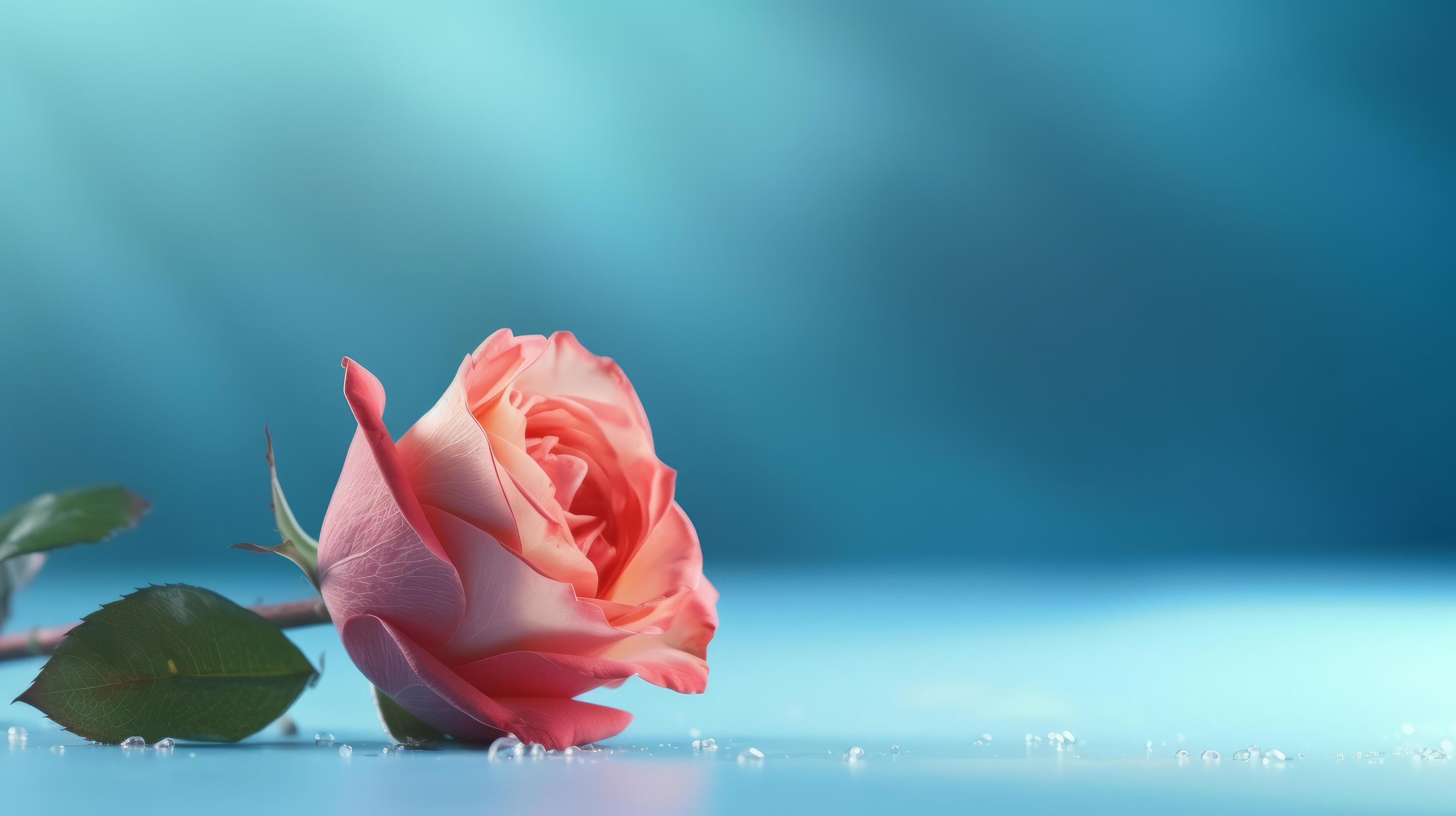 Rose flower background. Illustration Stock Free