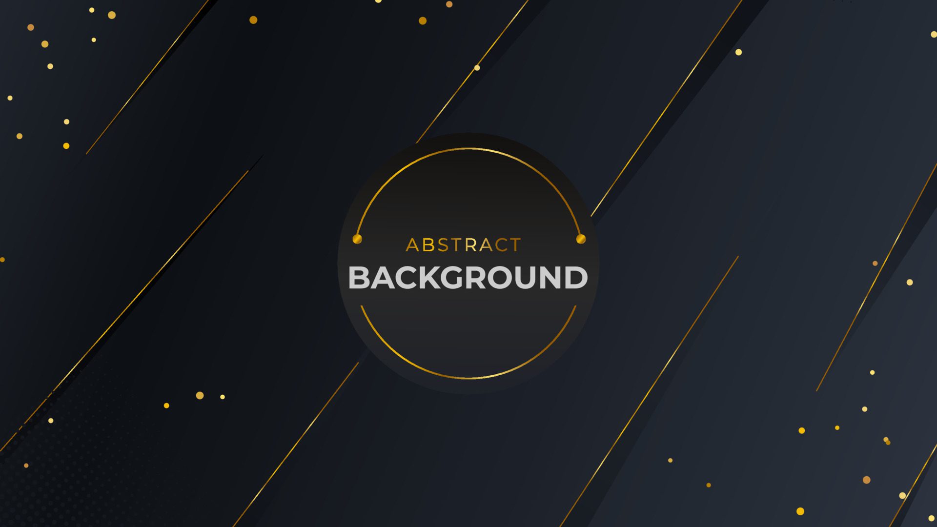 Luxury abstract background with black and gold color. Suitable for backgrounds, banners and etc. Free Vector