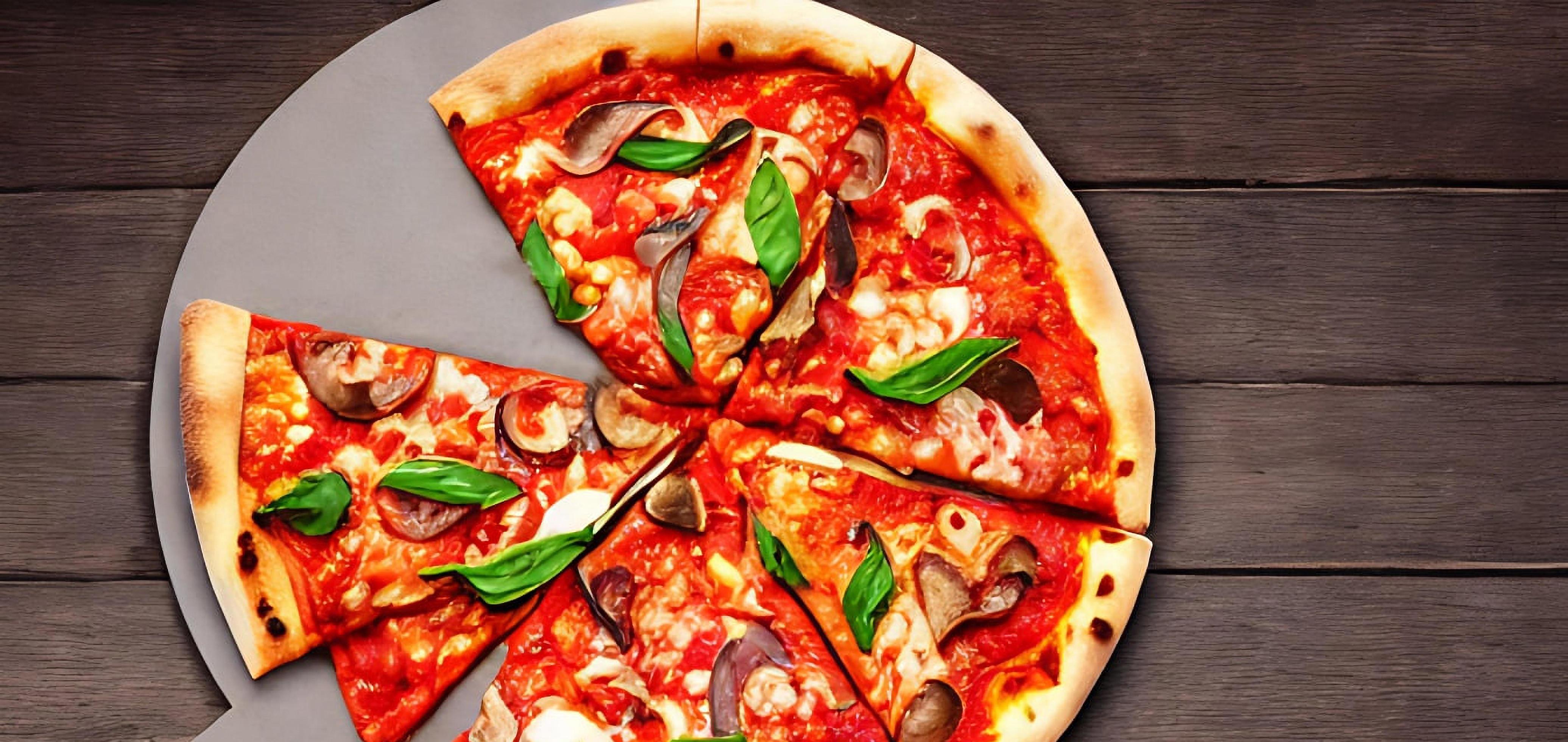 Pizza. Traditional Italian cuisine fast food. Stock Free