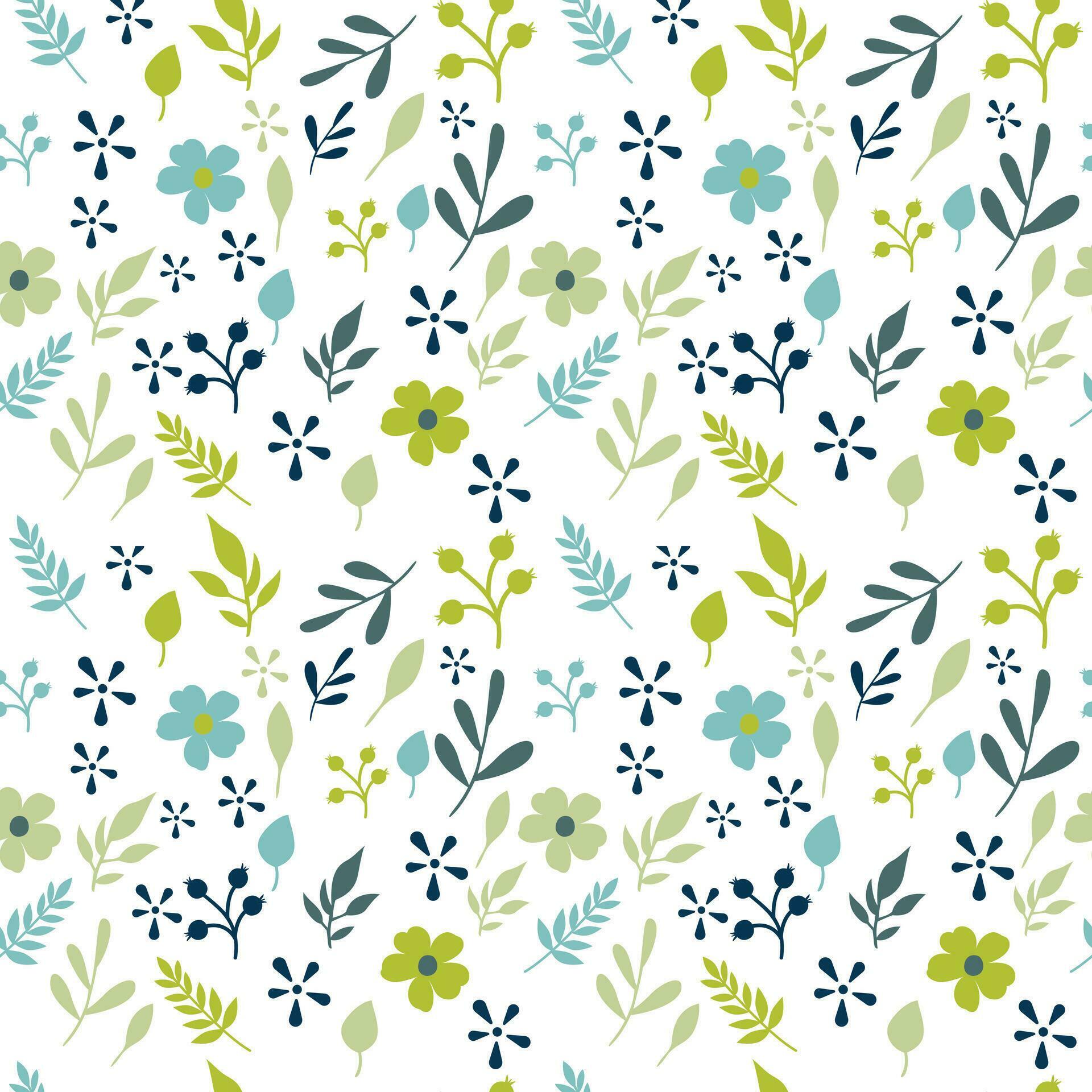 Flower flat textile vector pattern, Beautiful Tree Leaves vector pattern, Stock Free