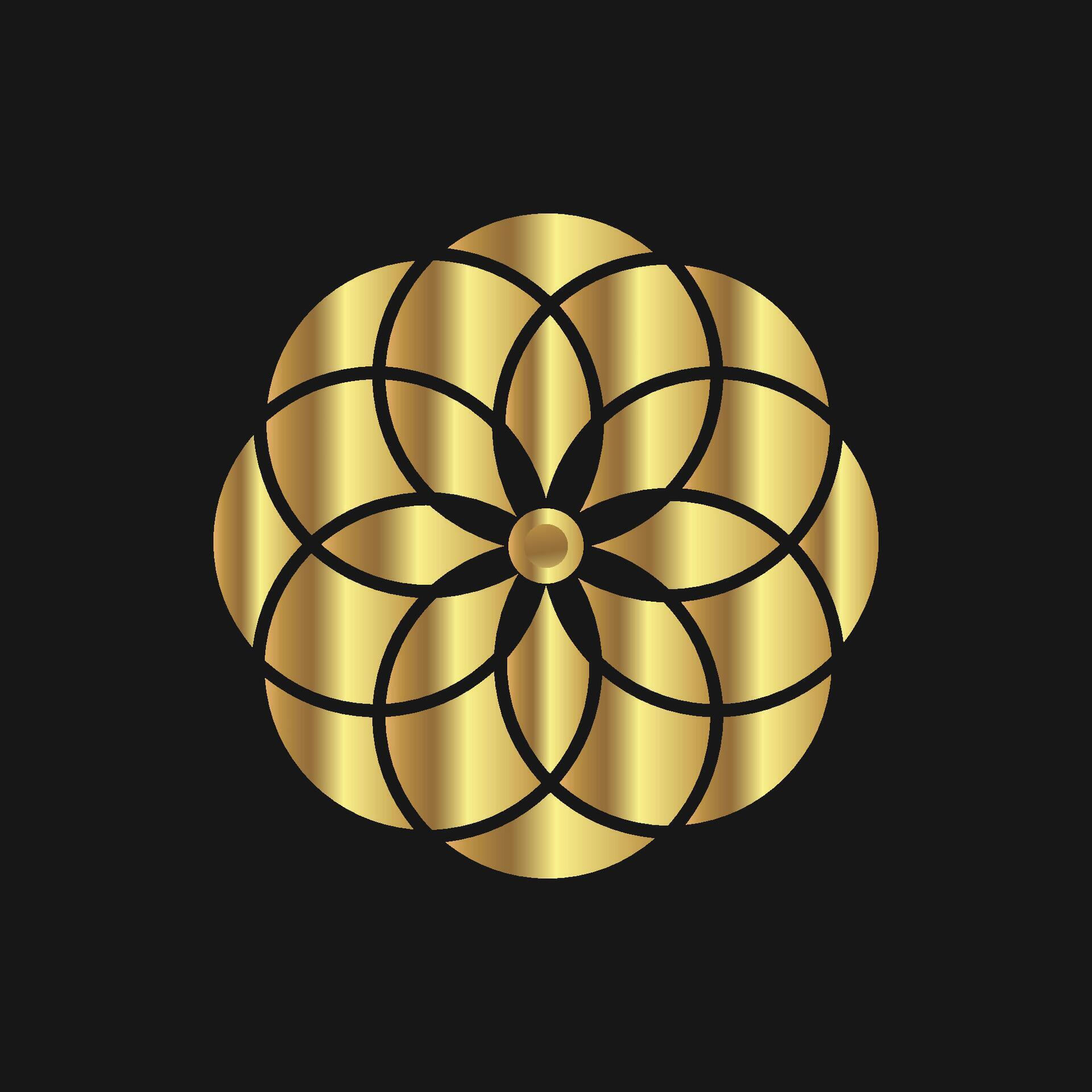 free vector luxury gold abstract flower decoration mandala logo template Stock Free