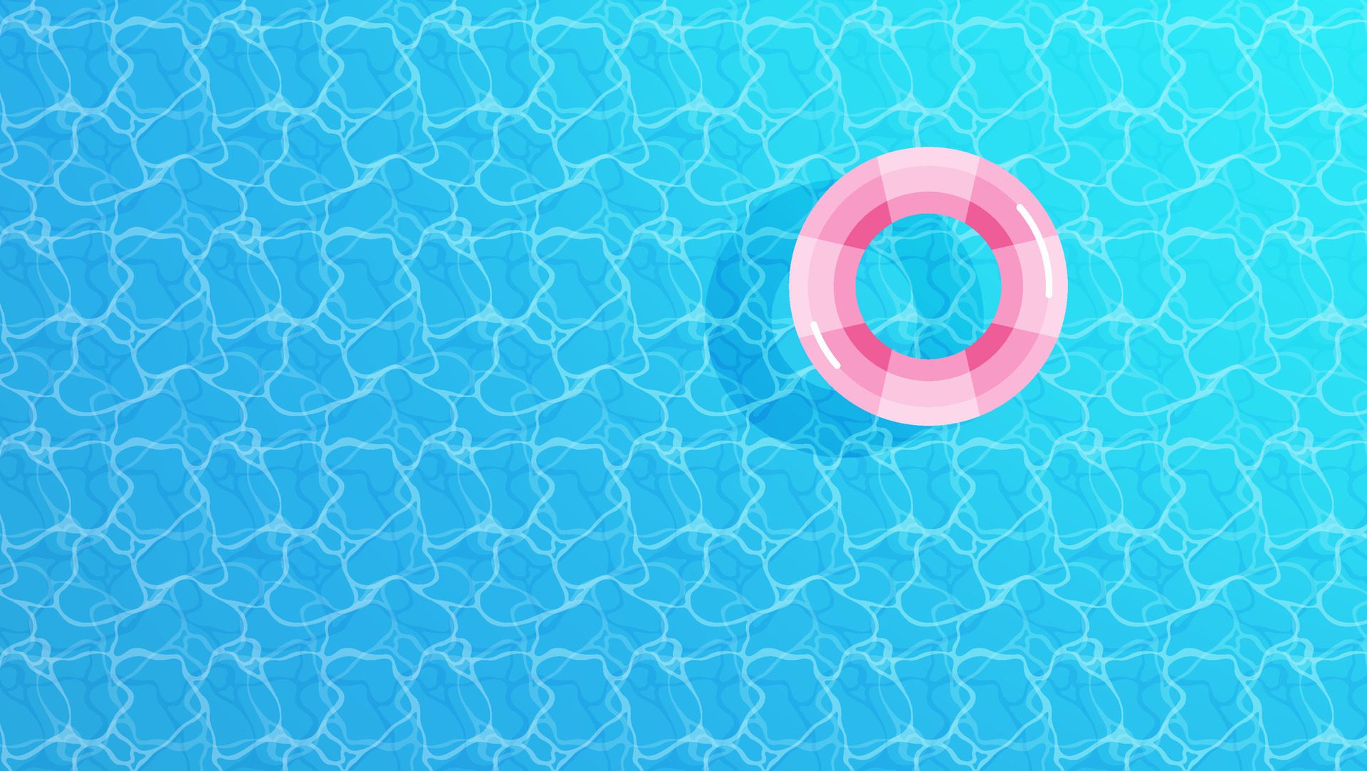 Summer discount banner. Top view of swimming pool with swimming pool. Summer Time Wallpapers. Bright and happy day. Free Vector