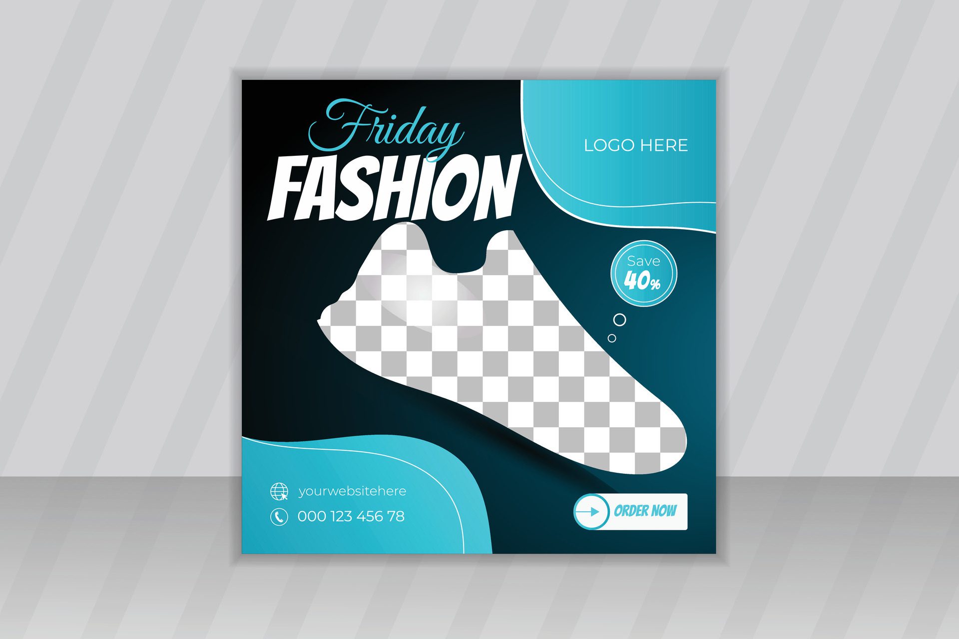 Fashion shoes brand product Social media banner post template, Shoe ad Banner Design, Sneaker special sale square web banner Free Vector