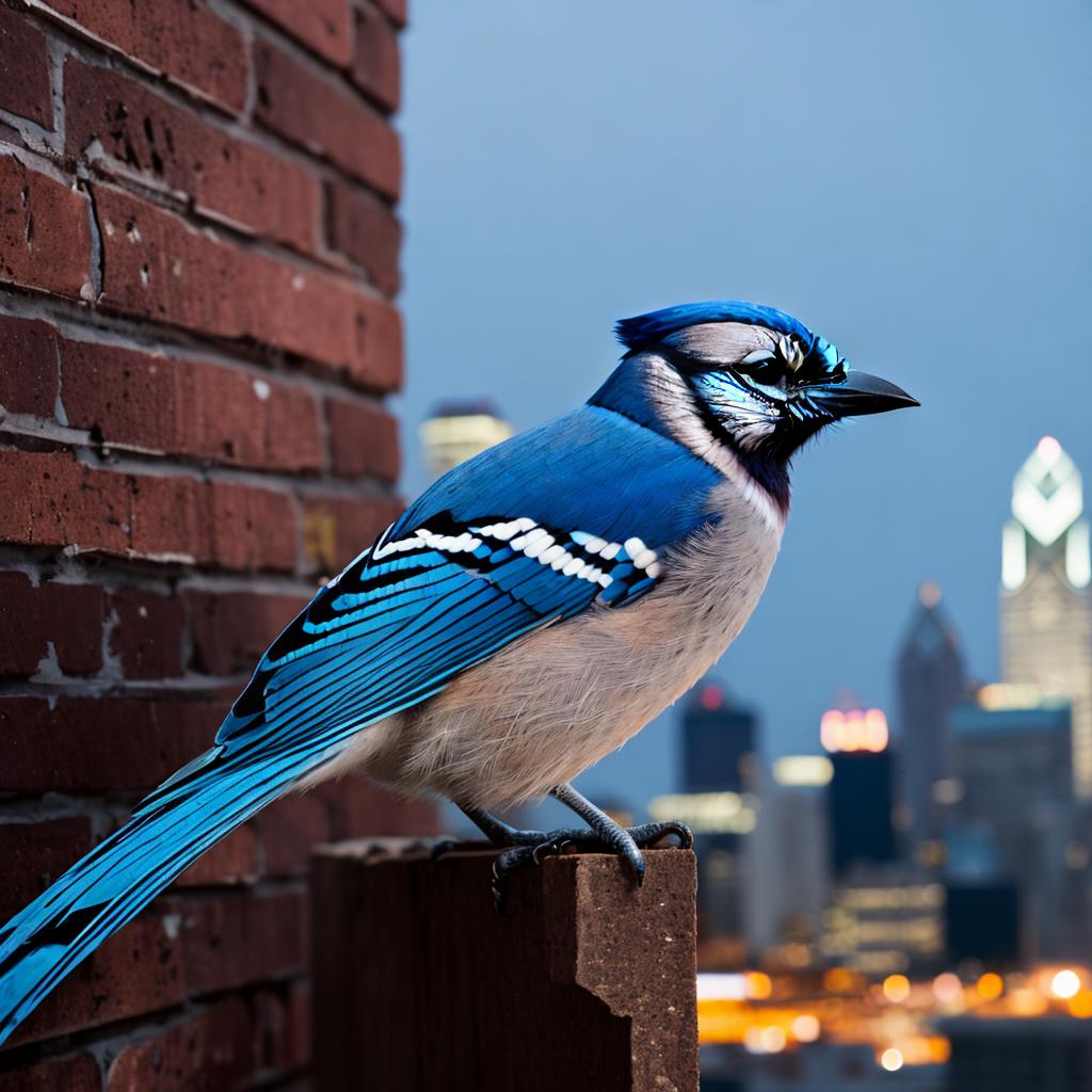 A Blue Jay Looking by @ai_generated