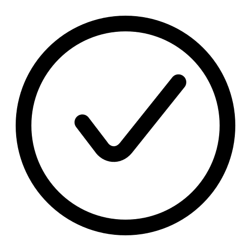 Circle, checklist icon