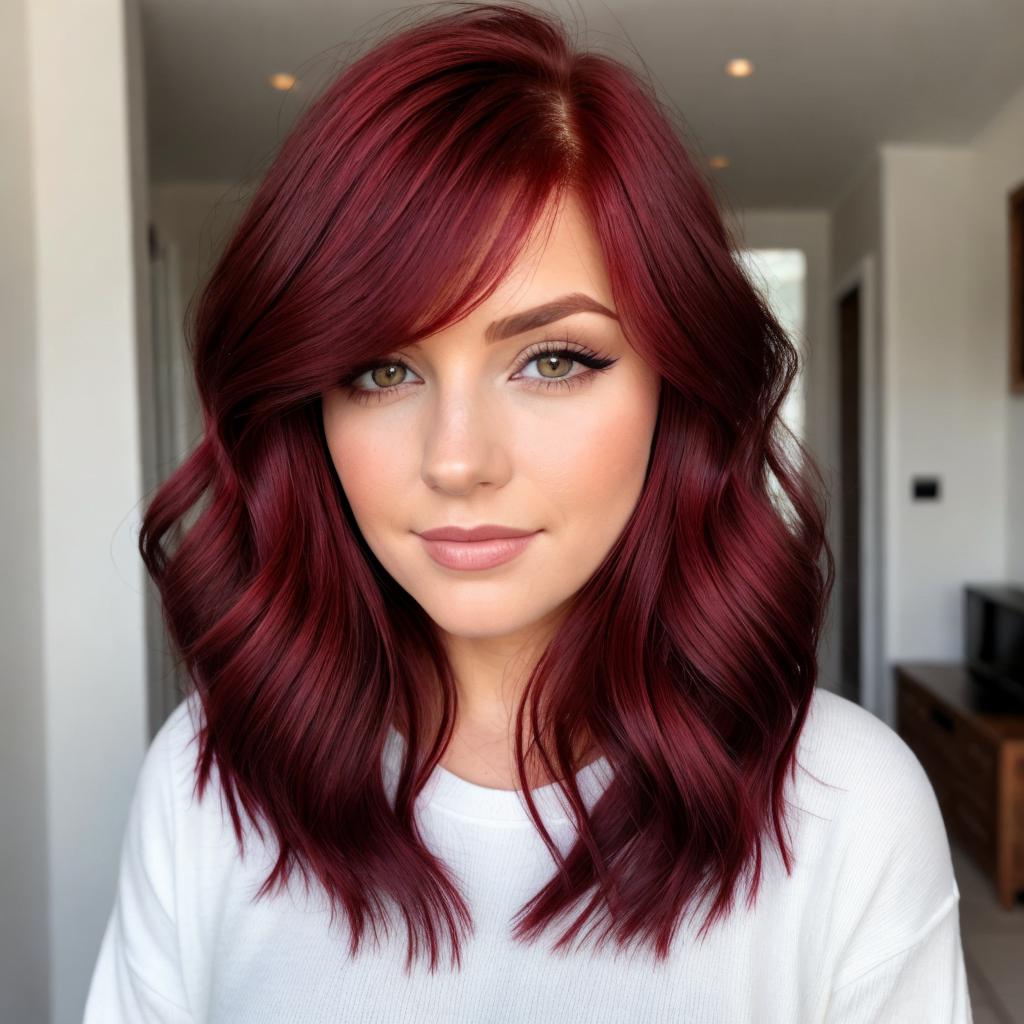 Dunkel rote haare by by @ai_generated