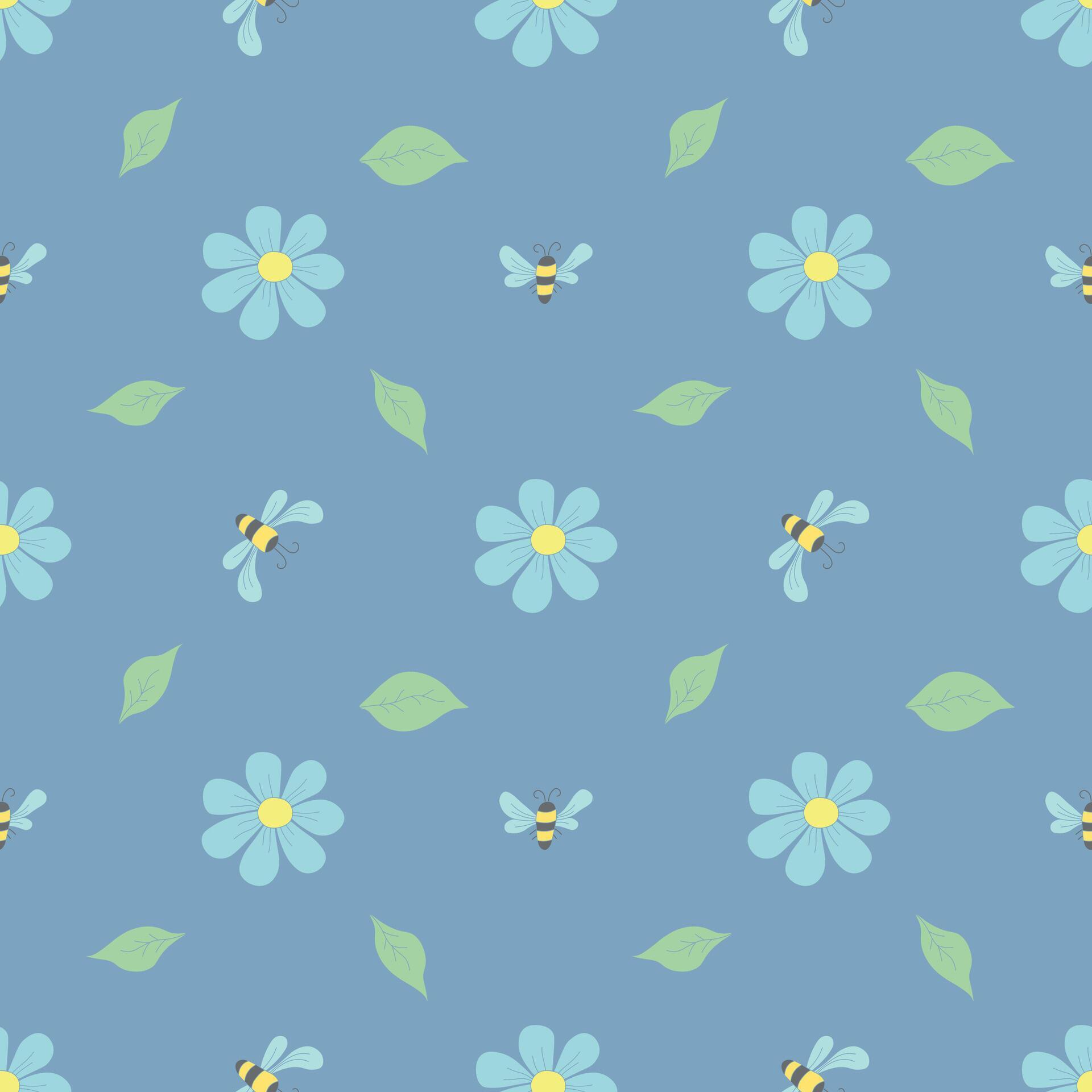 Spring floral pattern. Seamless pattern with flowers Stock Free