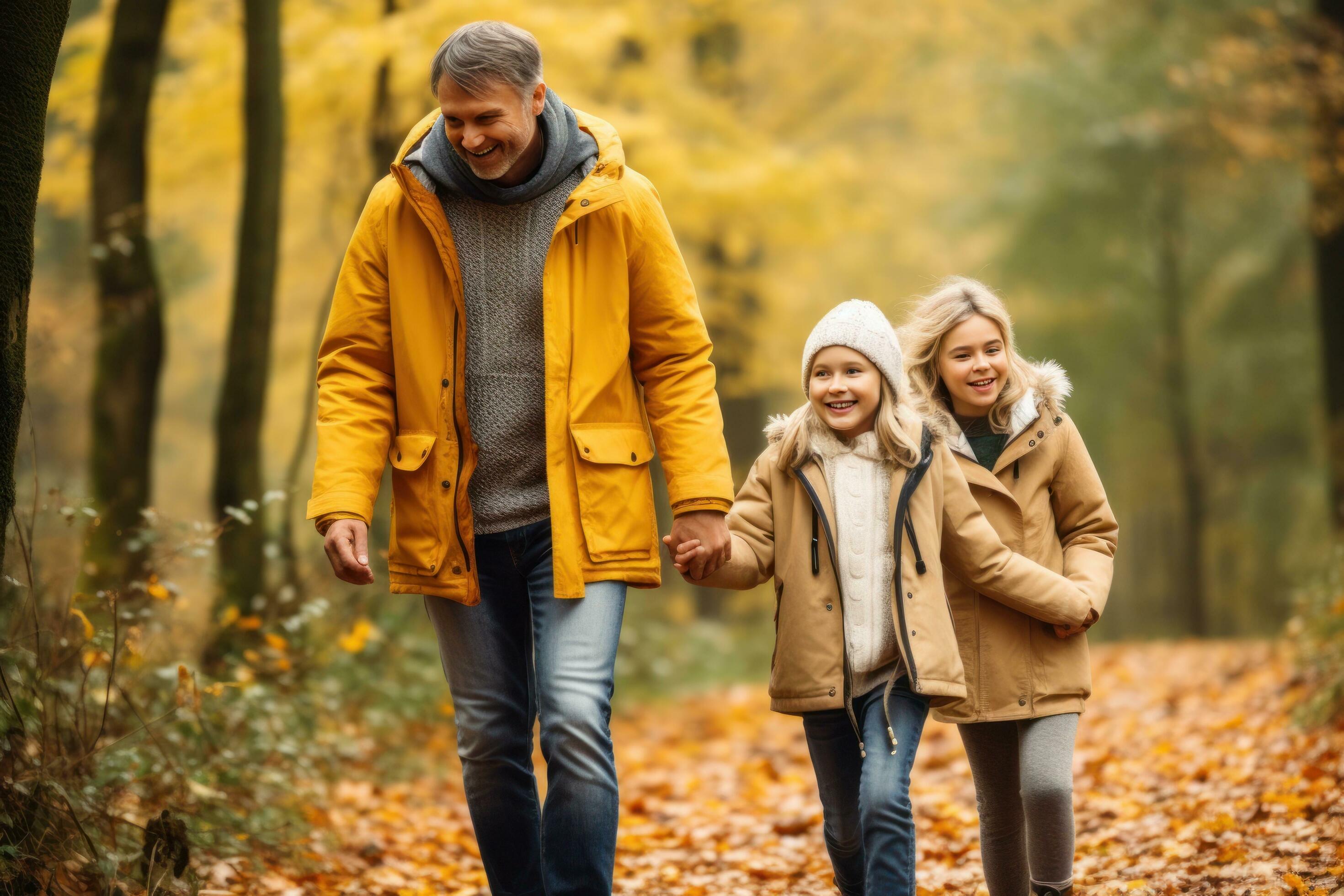 Happy family in the park Stock Free