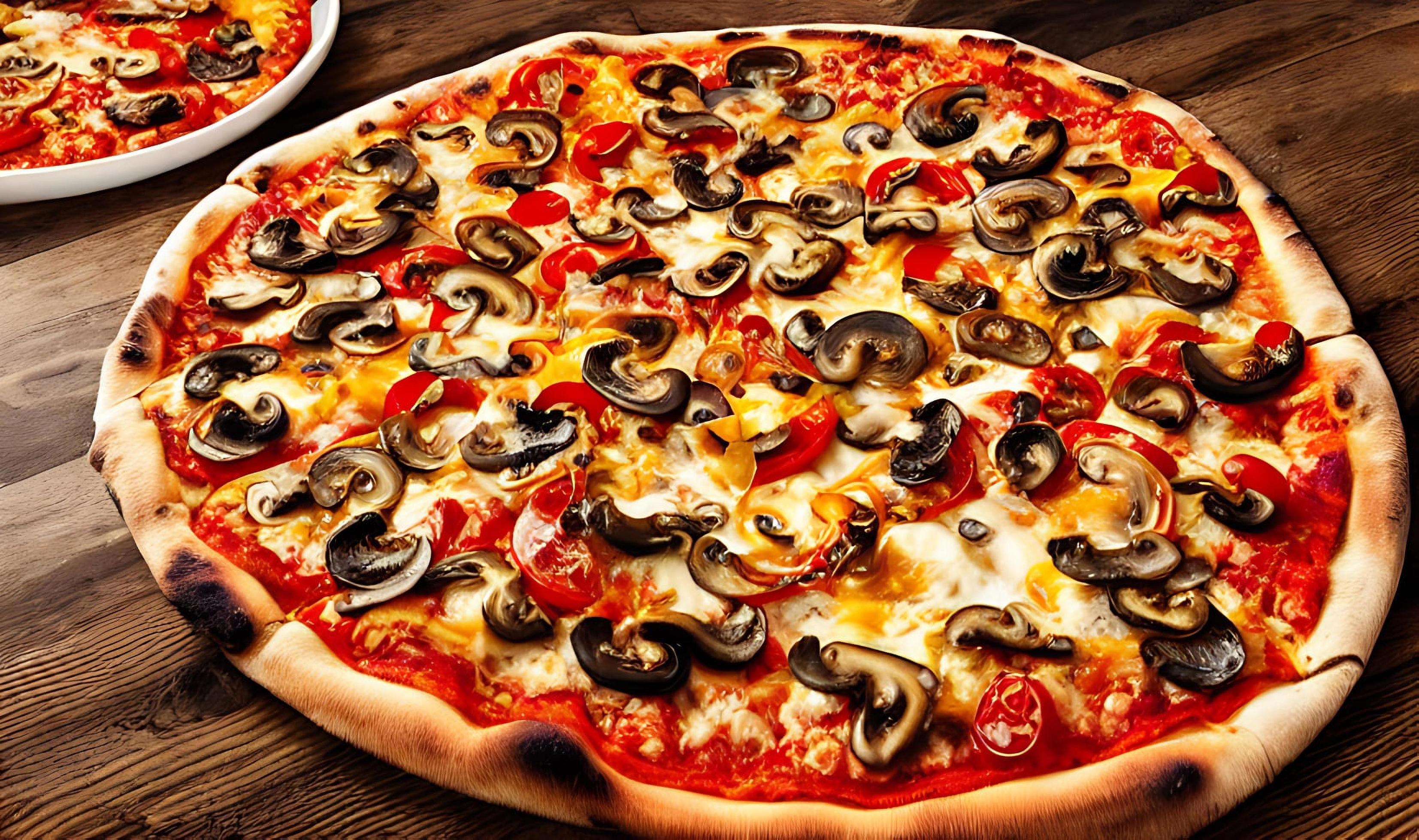 Pizza. Traditional Italian cuisine fast food. Stock Free