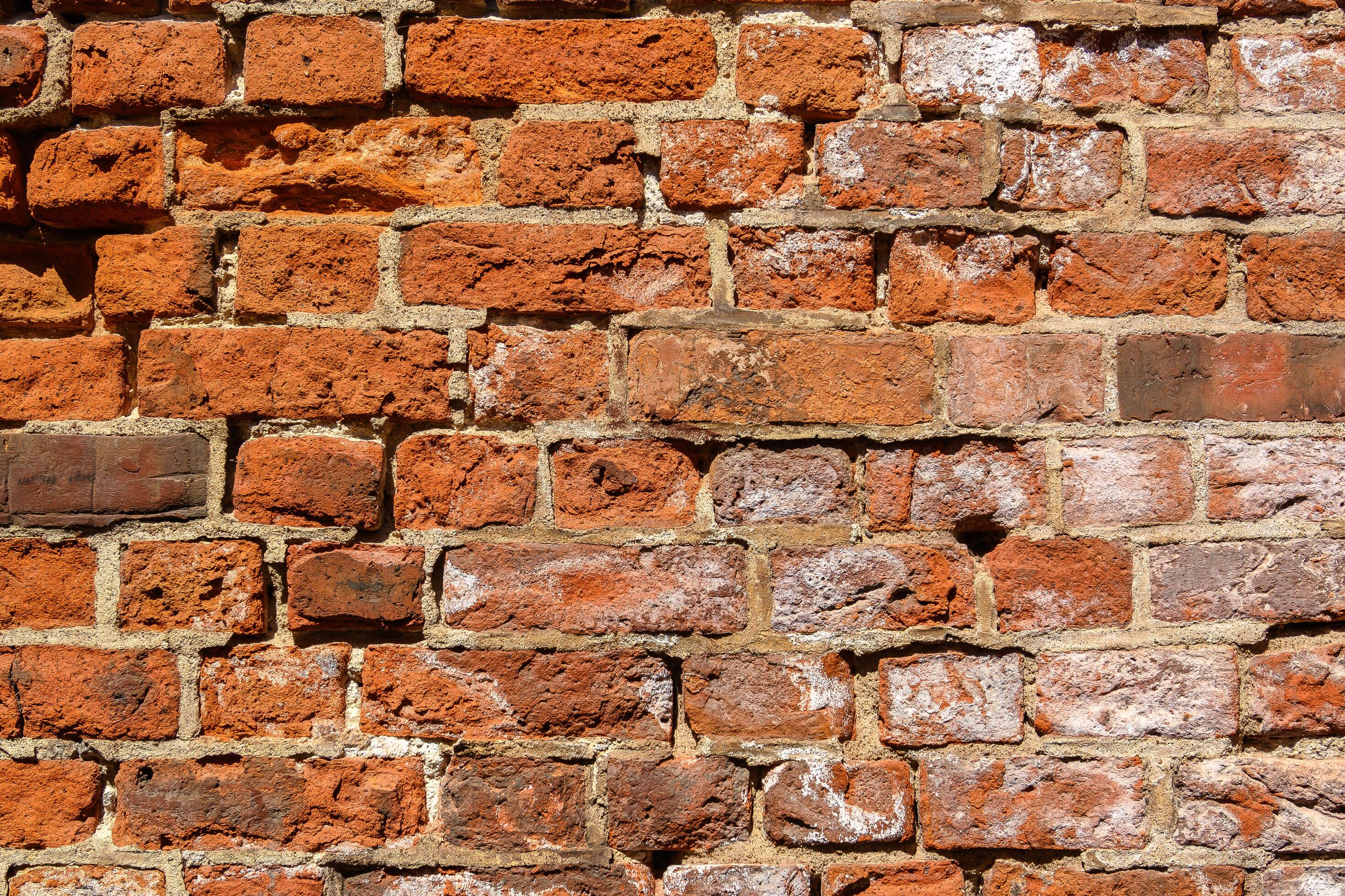 wall made of old red brick as a background 1 Stock Free