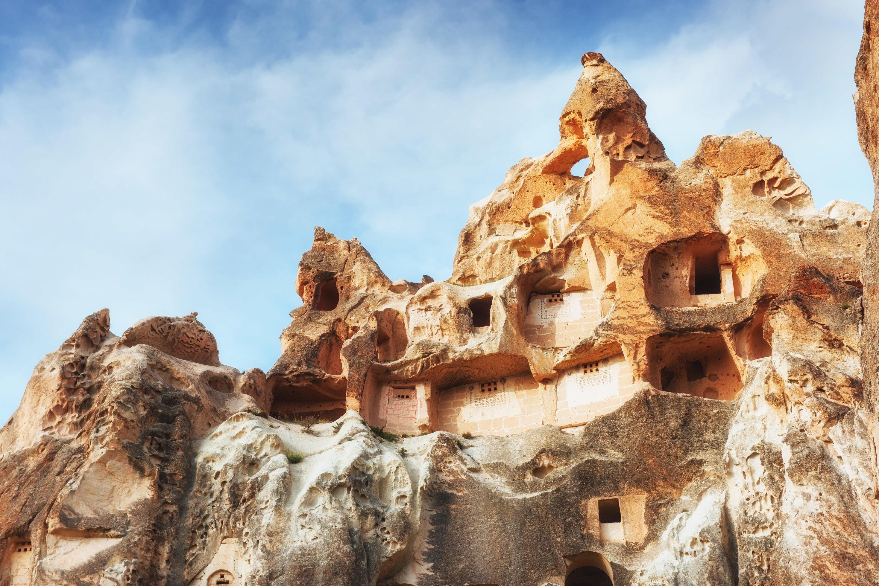 cave city in Cappadocia Turkey Stock Free