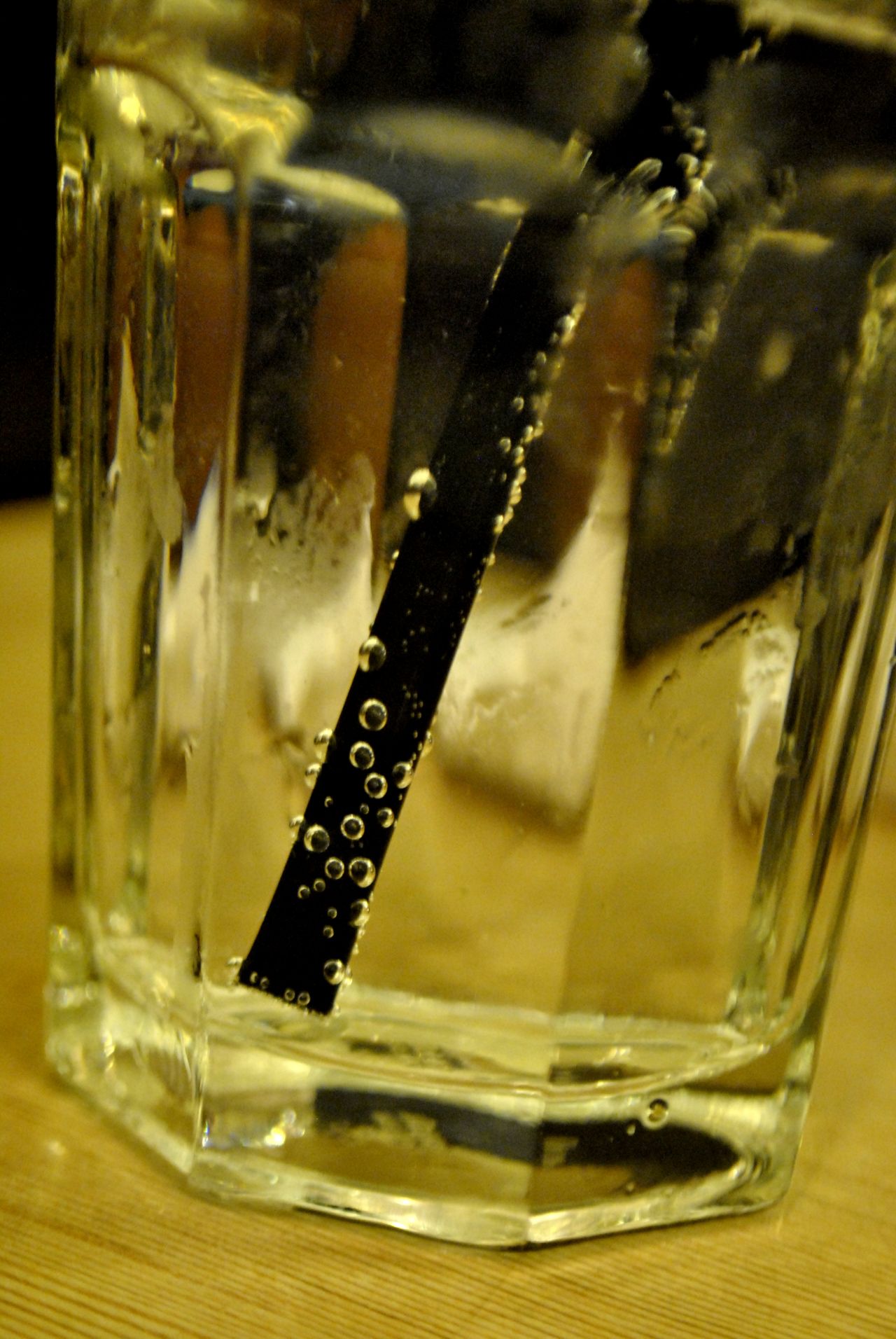 Fizzy Glass Straw Drink Stock Free