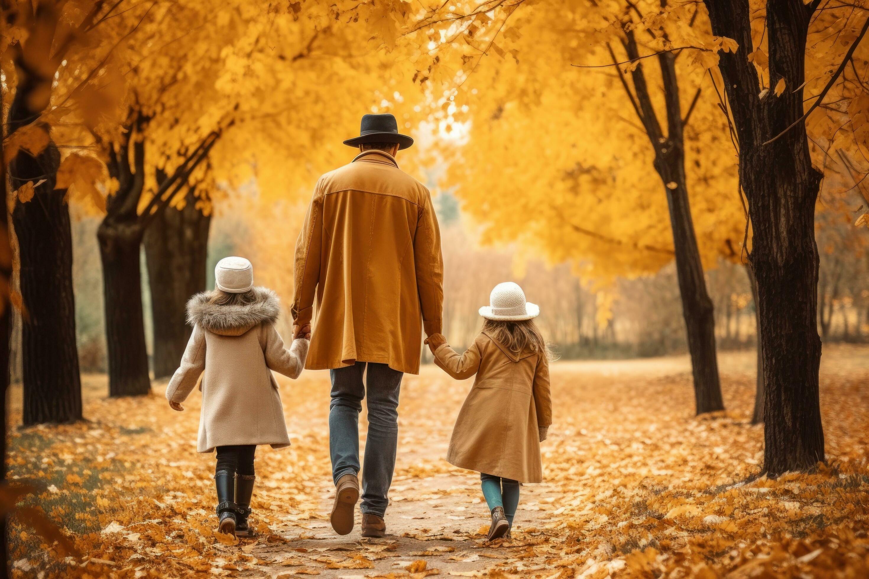 Happy family in the park Stock Free