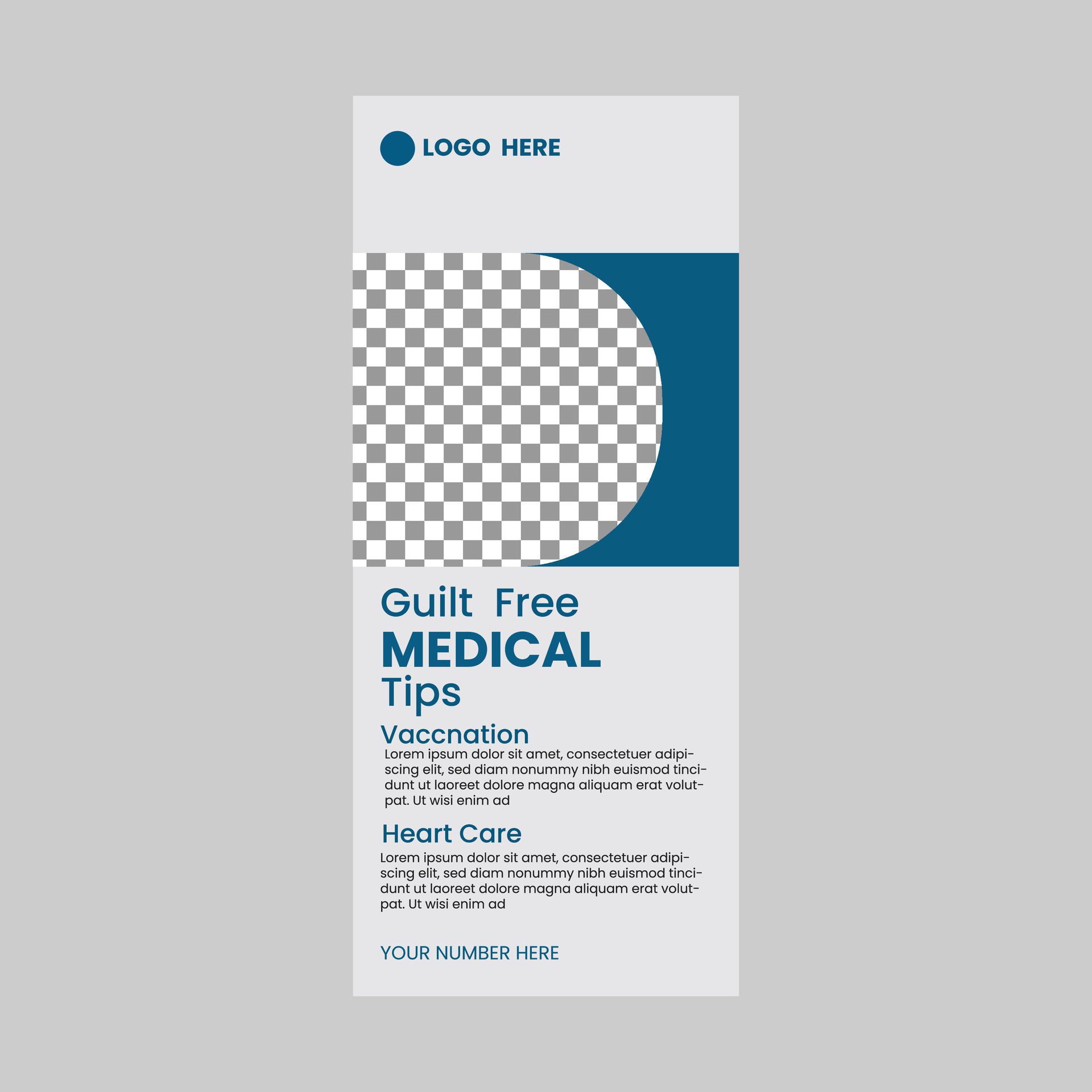 Doctor roll up banner Free Vector